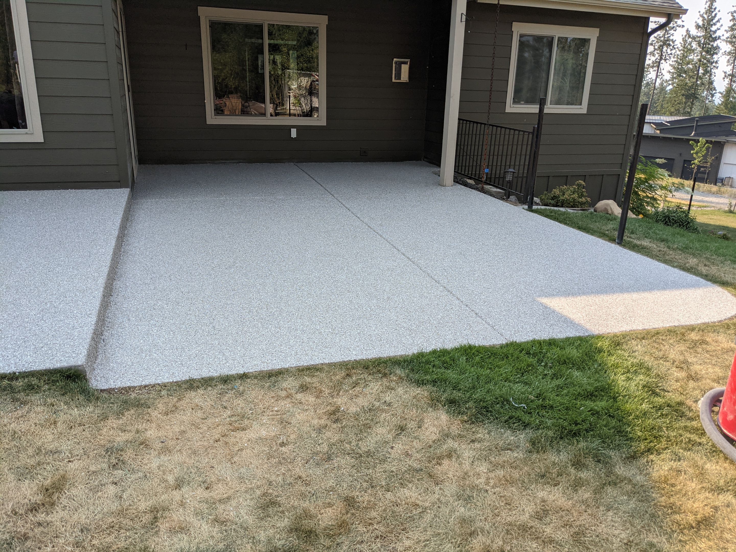Patio and Walkway using Pebble Beach by Croc Coatings, LLC