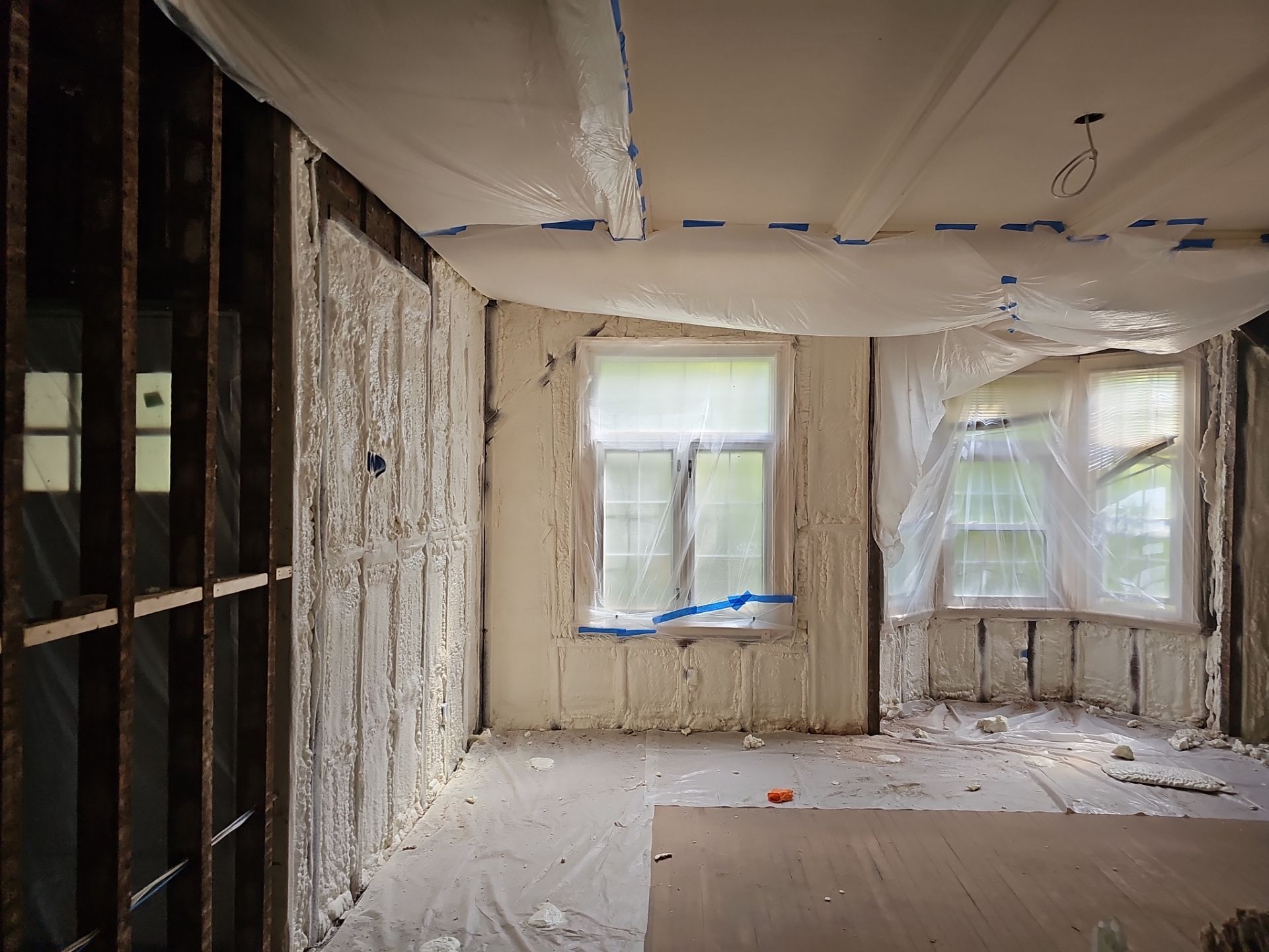 Home Remodel using Closed Cell Spray Foam by NYS Foam & Energy