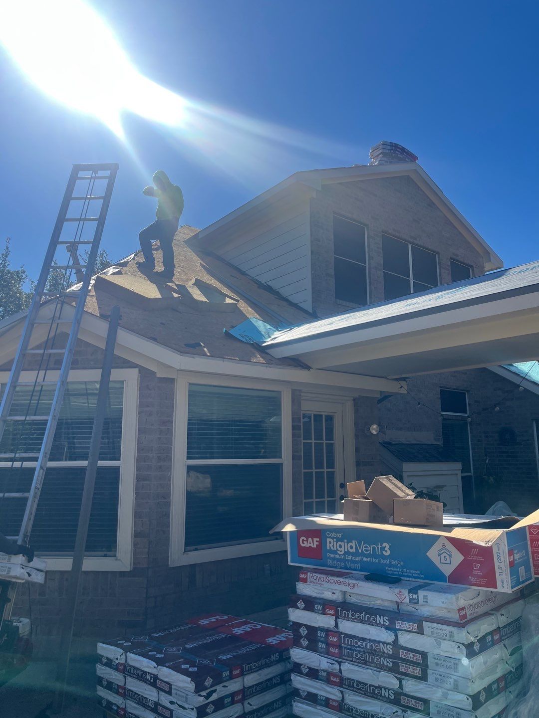 Residential Roof Replacement using GAF - NATURAL SHADOW - WEATHERED WOOD by Elite Roofing LLC