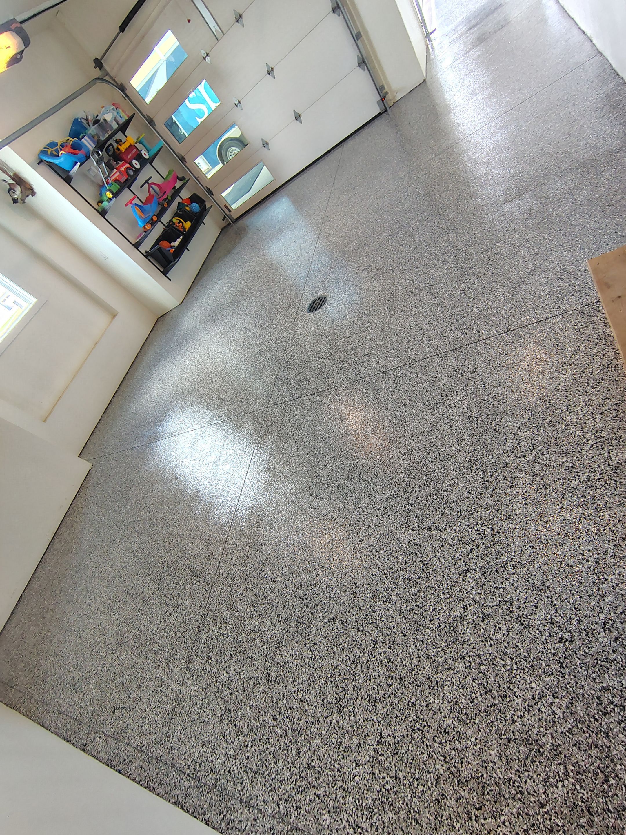 Dell Rapids Multi-Car Garage Concrete Floor Coating and Repair by Select Painting, Coatings & Garage Cabinets