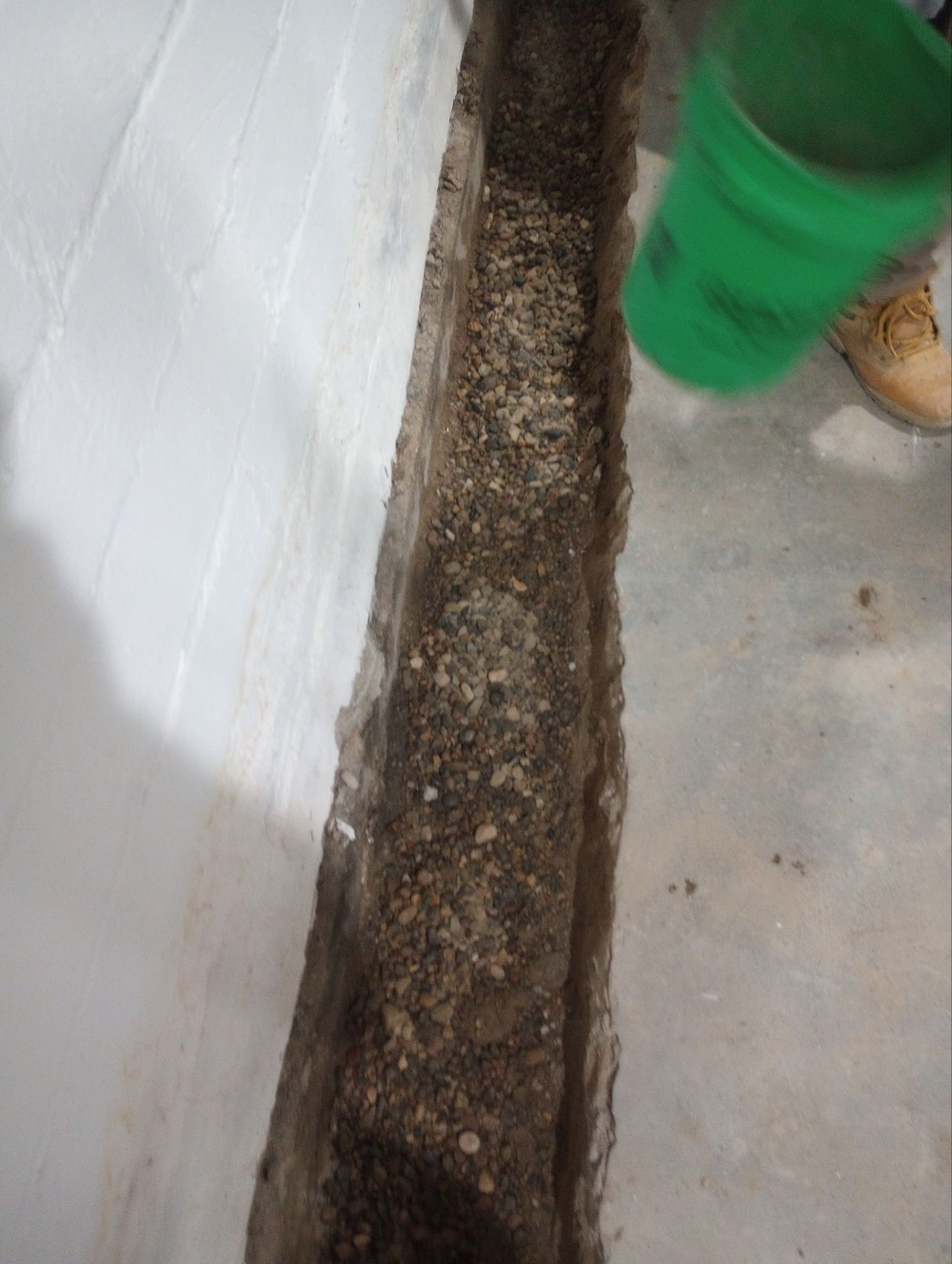 Interior Drain Tile & Wall Drainage in Northeast Minneapolis by Waterproofing Northeast