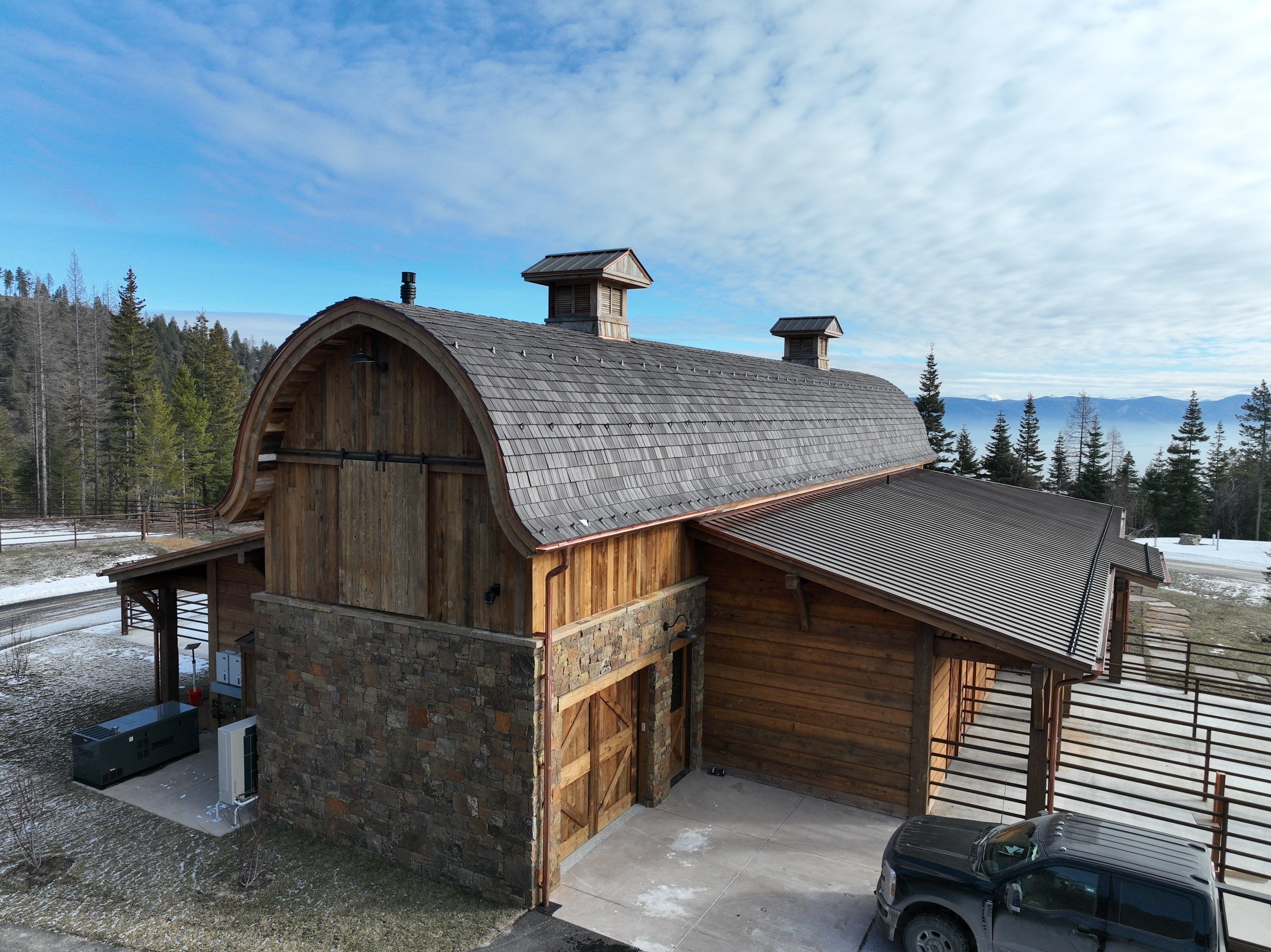 Horse Barn Install  by Montana Roofing Solutions