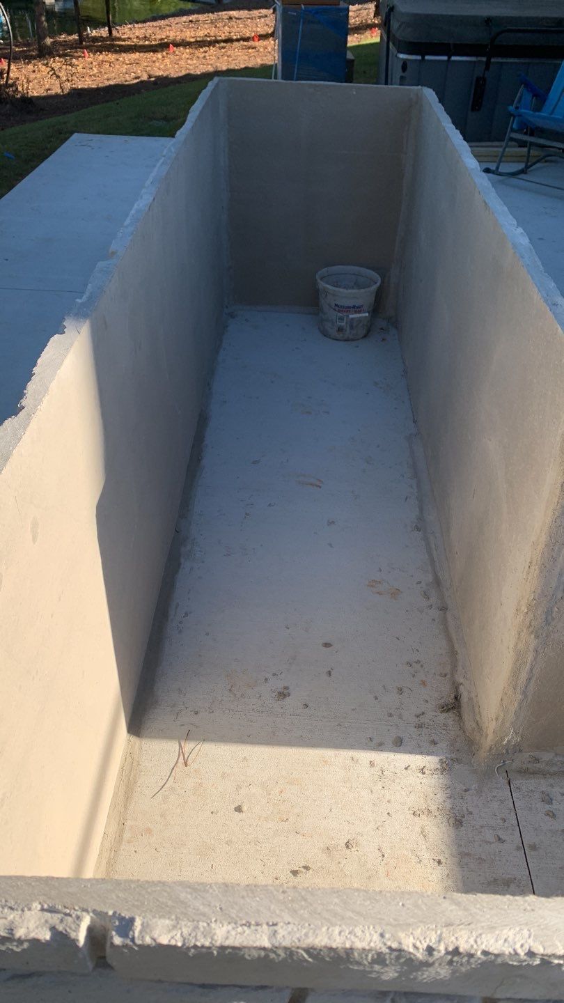 Outdoor Kitchen on Lake Keowee by Xtreme Concrete Services