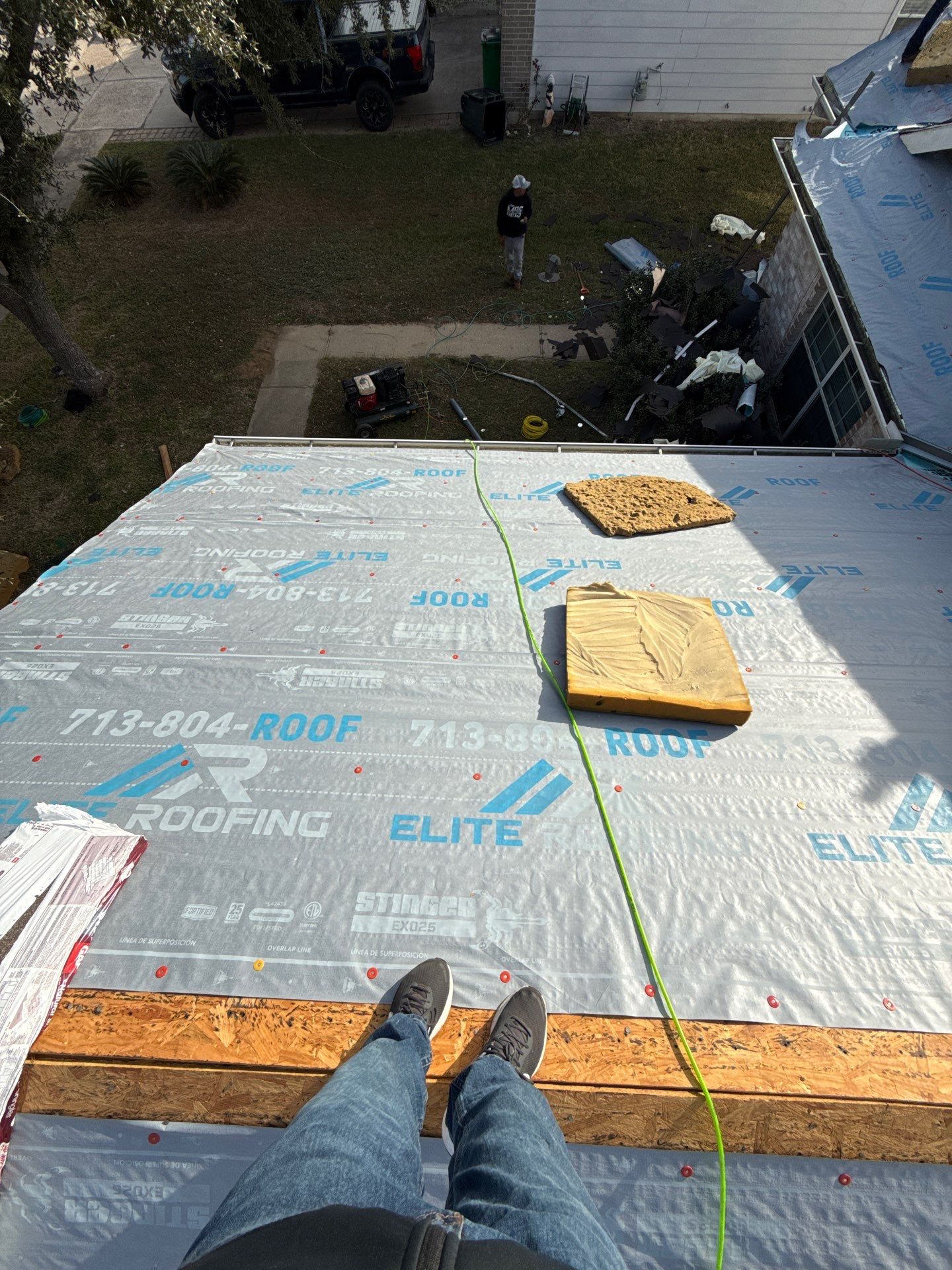 Residential Roof Replacement using GAF NATURAL SHADOW - WEATHERED WOOD by Elite Roofing LLC