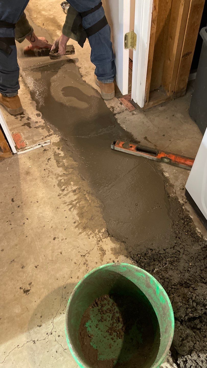 Drain tile & a sump pump for Ruth by Waterproofing Northeast