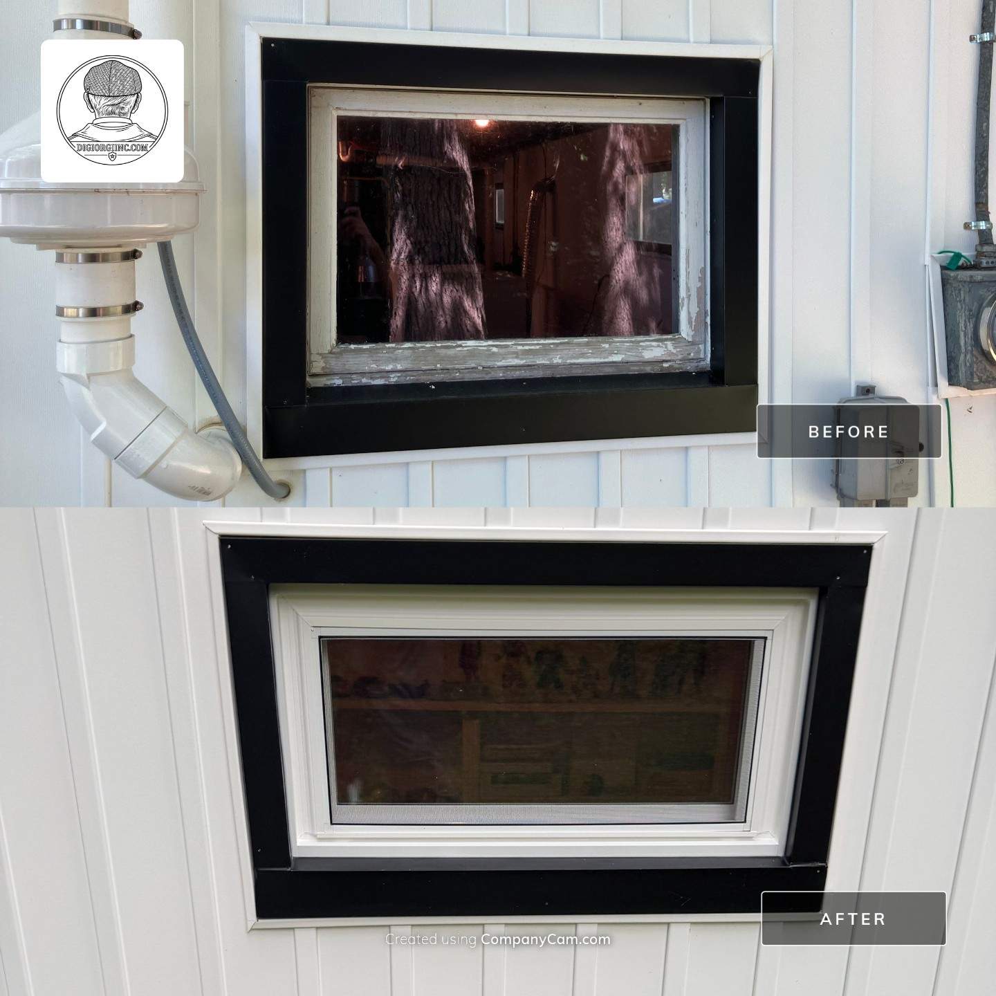 Provia Hopper Window Installation by DiGiorgi Roofing and Siding Inc