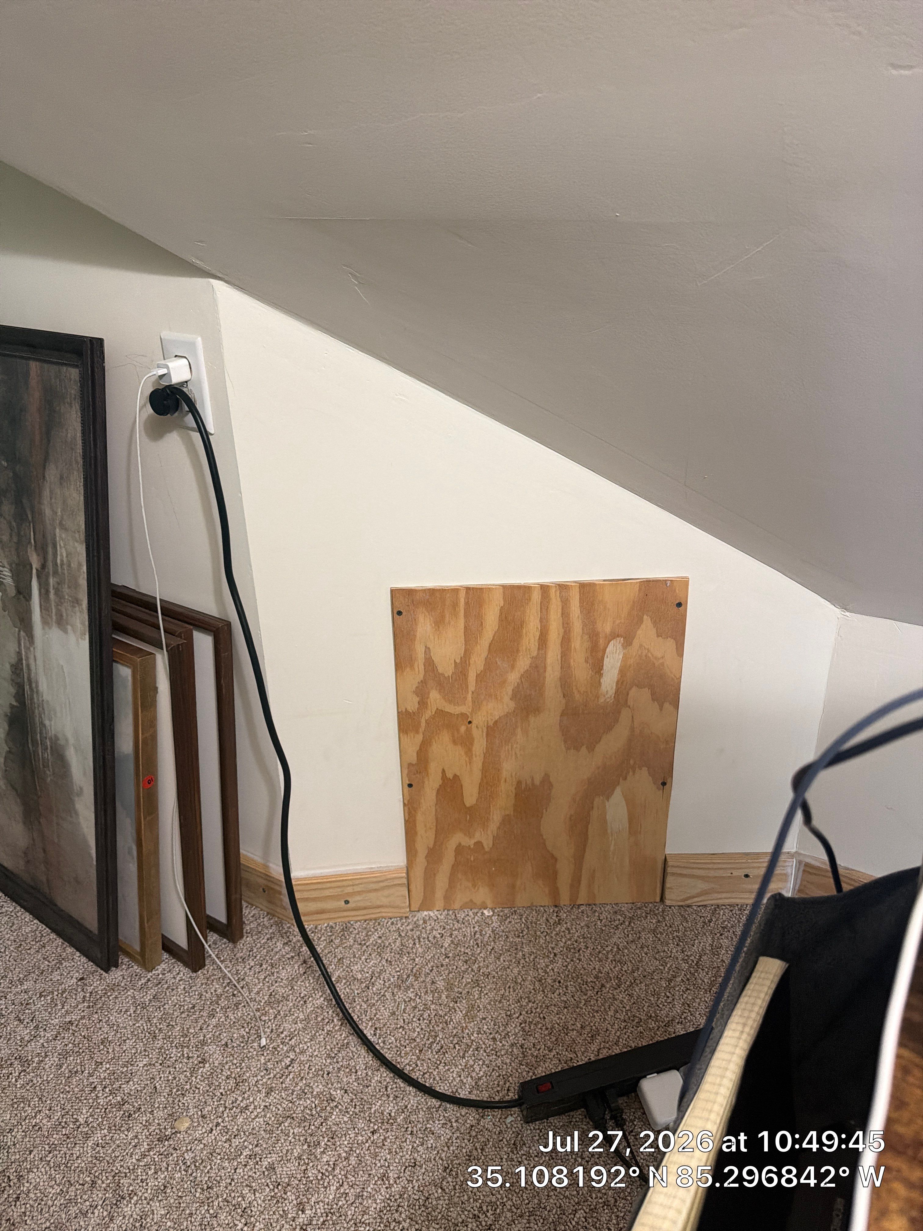 Attic Doorway Weatherization and XPS Insulation Board Installation by CompanyCam Sales Demo