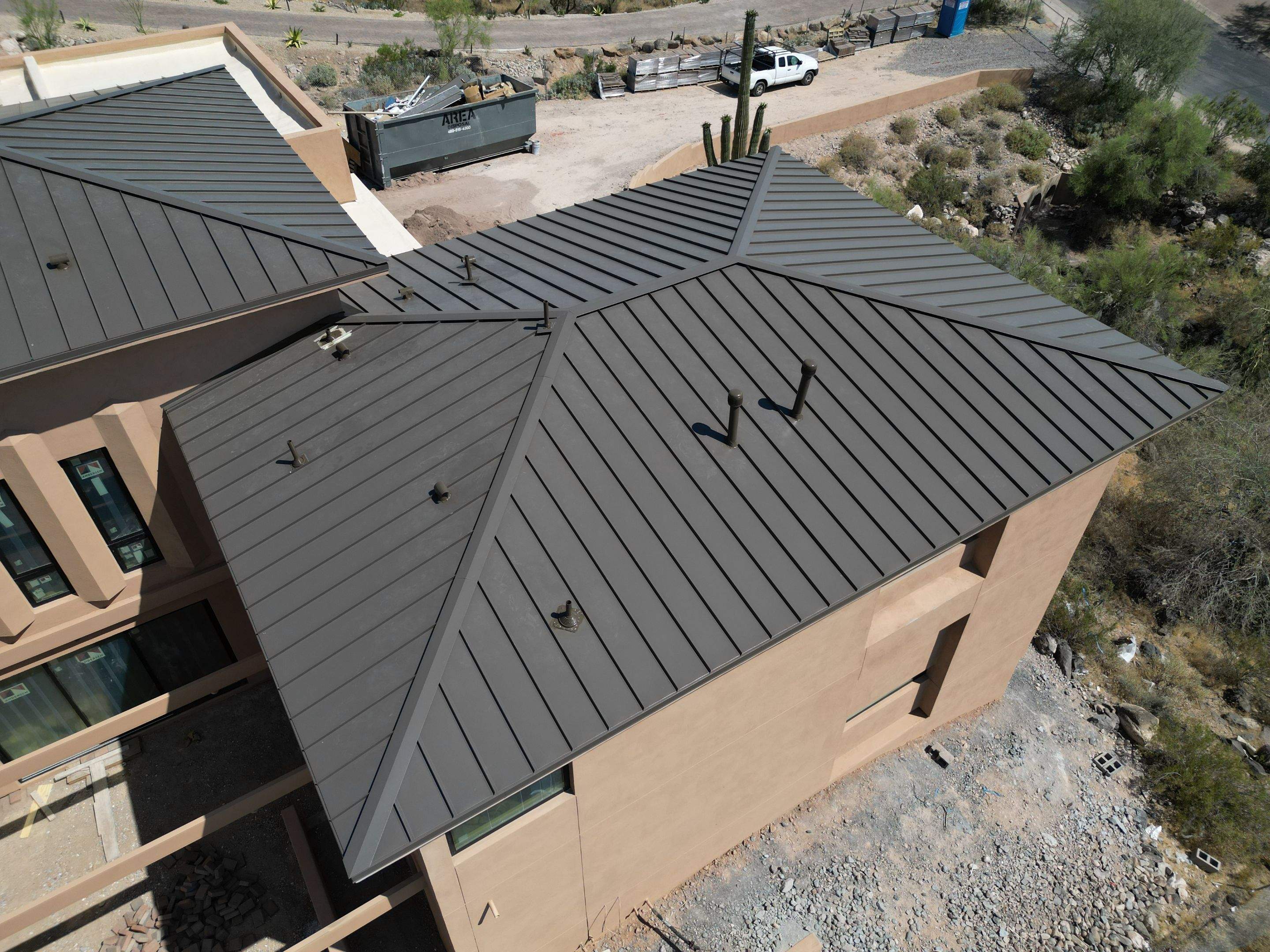 Burnished Slate Standing Seam by Reimagine Roofing