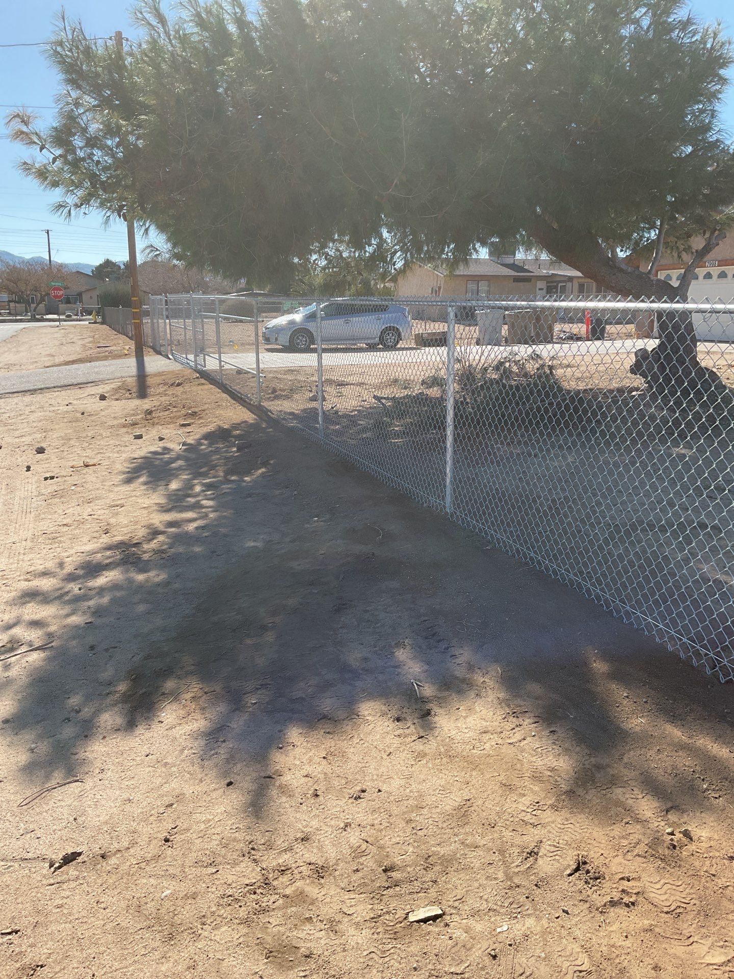 Fence Installation using chain -link by Fence Guys Inc.