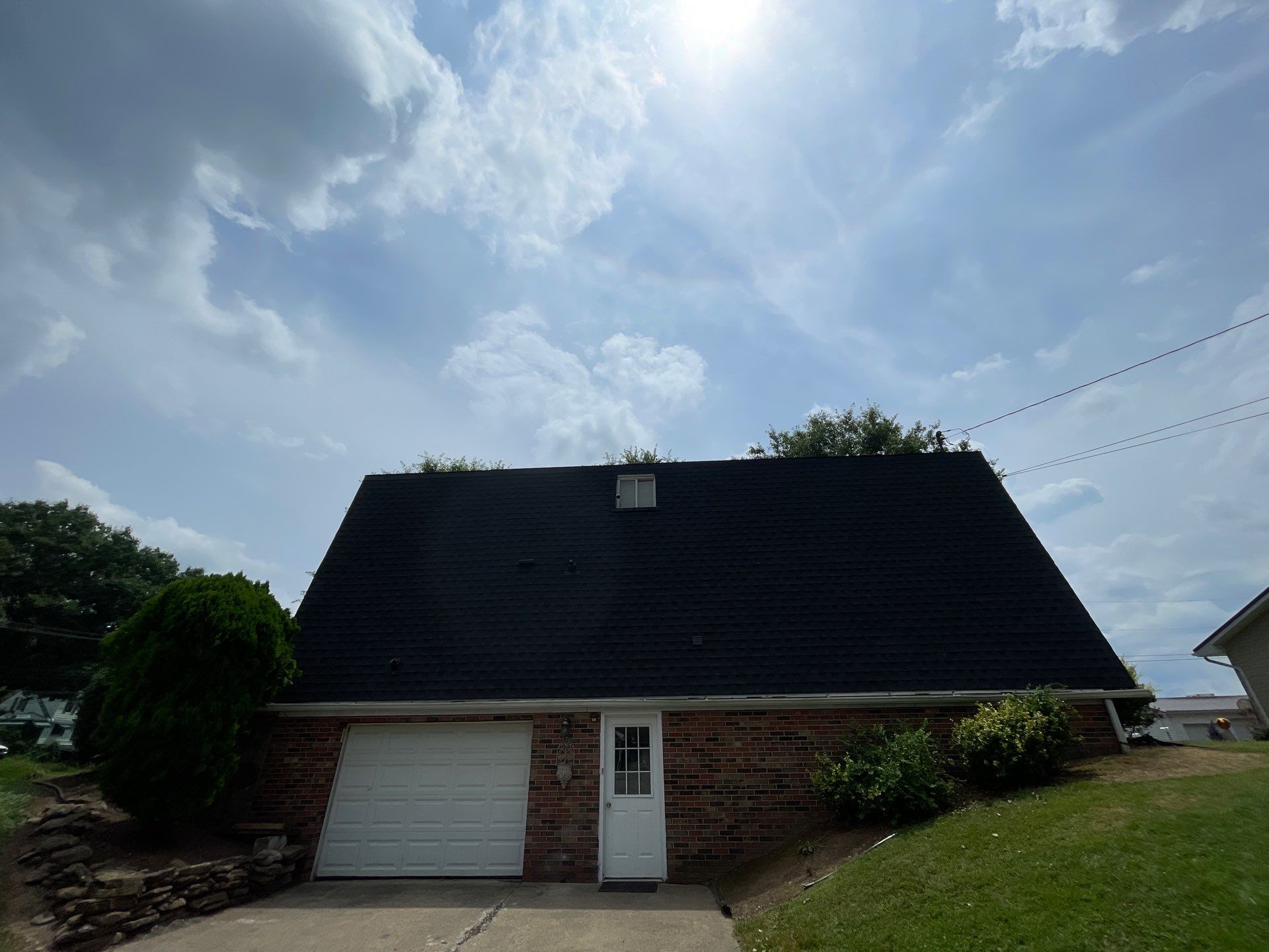 Residential Roofing Installation using GAF Timberline HDZ Charcoal by Rainstoppers Roofing