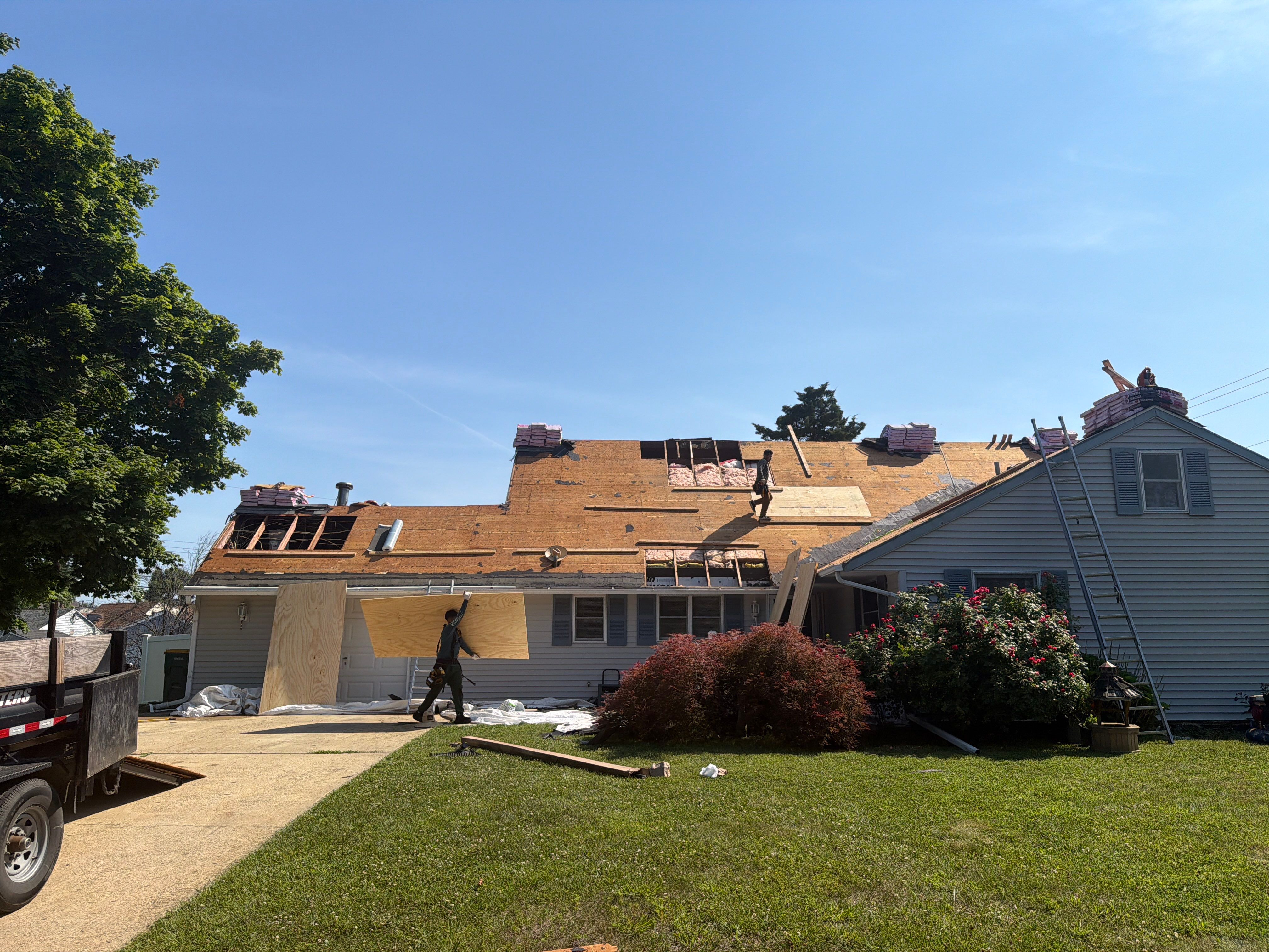Full Roof Replacement and Plywood Decking Installation in Levittown by Stofan Construction LLC
