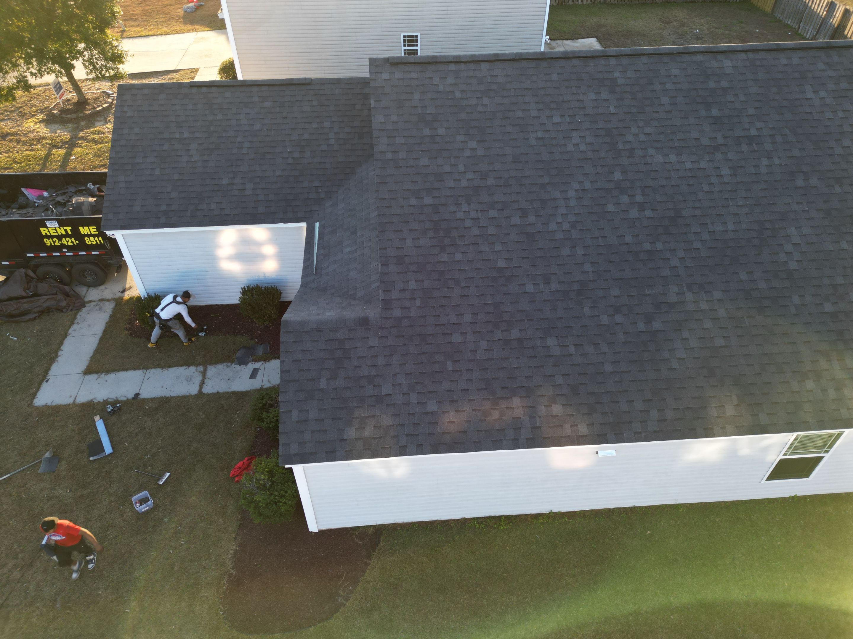 Residential Roofing Installation using Atlas Pinnacle Pristine Black Shadow. by Talya Roofing