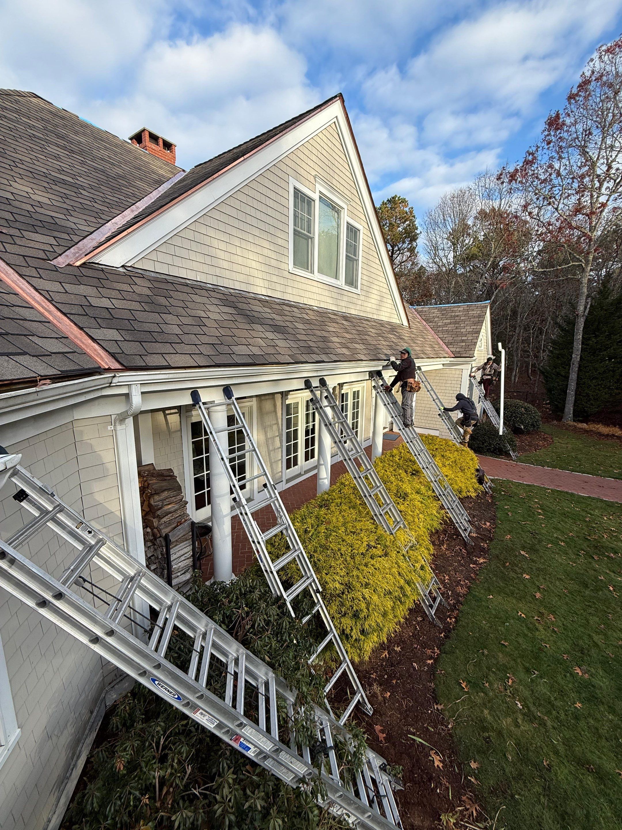 Premium Cedar Shake Roof Replacement Project in Barnstable by Mighty Dog Roofing of Greater Middlesex County
