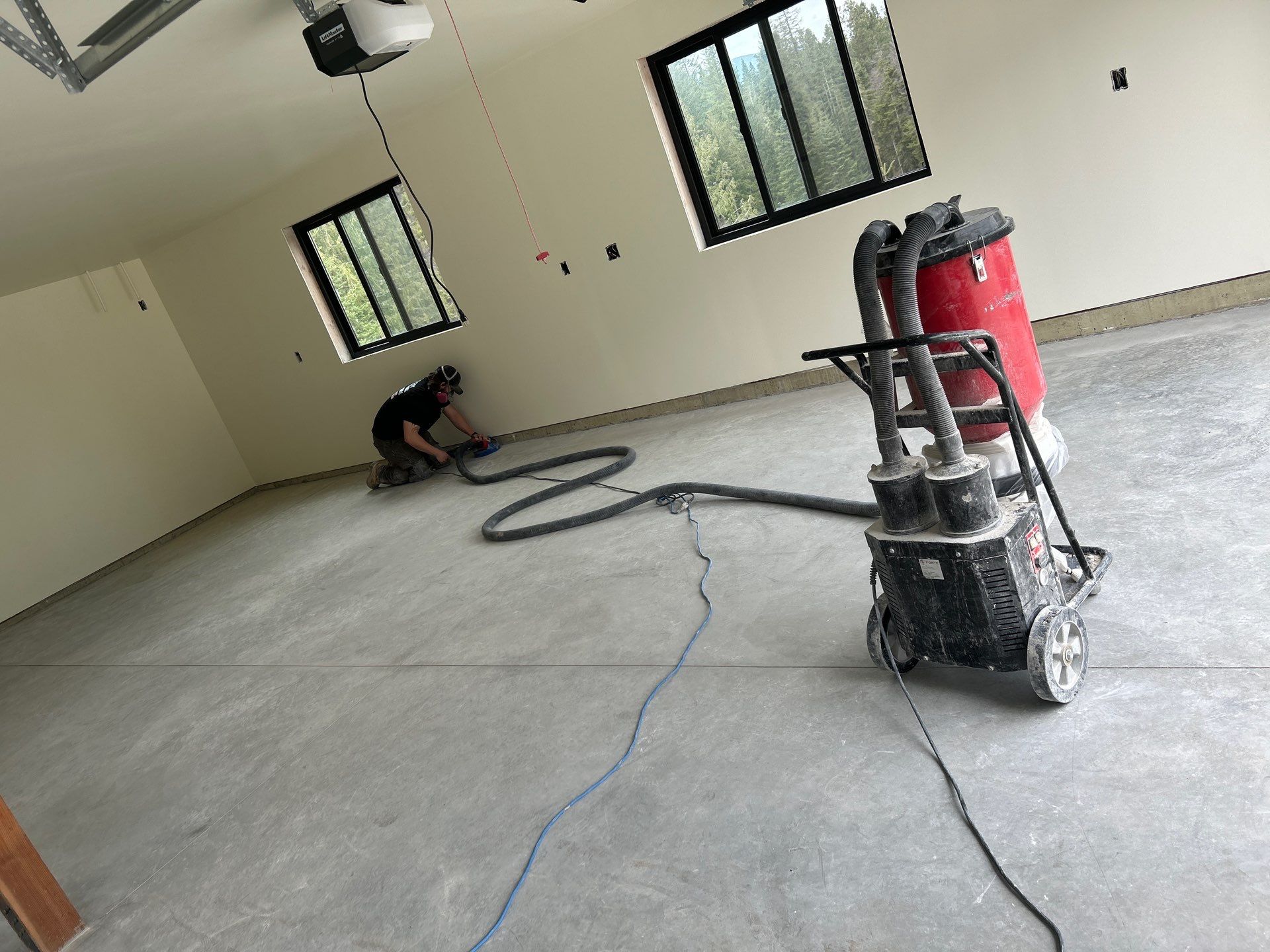 Garage Transformation using Driftwood by Croc Coatings, LLC
