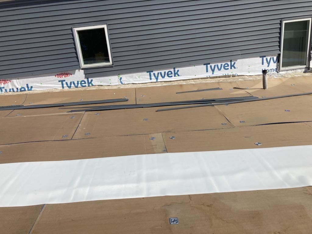Small Downtown Building in Lake View Iowa  by Grell Roofing, LLC