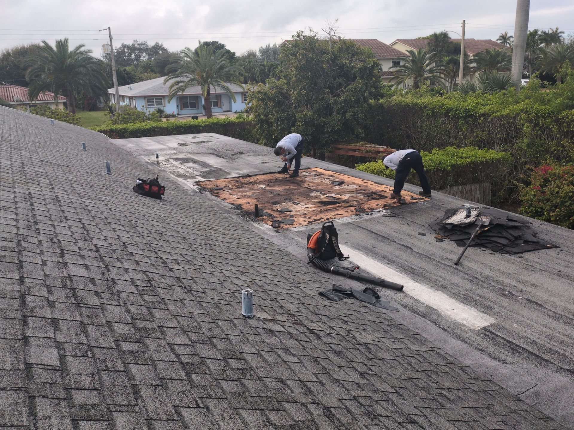 Residential Roof Repair and Flat Roof Restoration in Boca Raton by Aastro Roofing