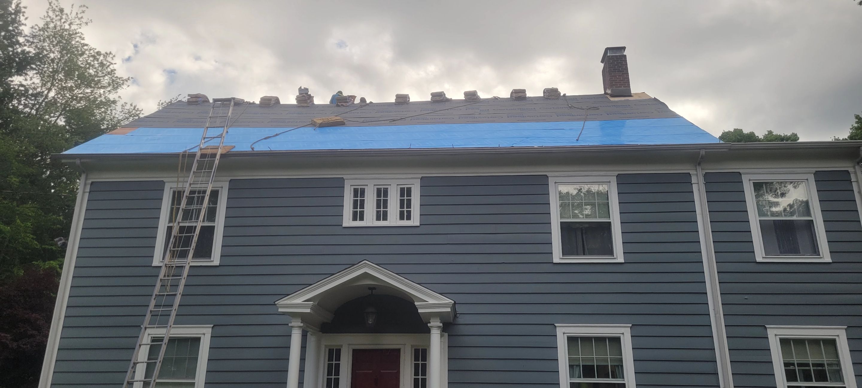 DiGiorgi Roofing & Siding INC in Weston, CT with a brand new roof! by DiGiorgi Roofing and Siding Inc