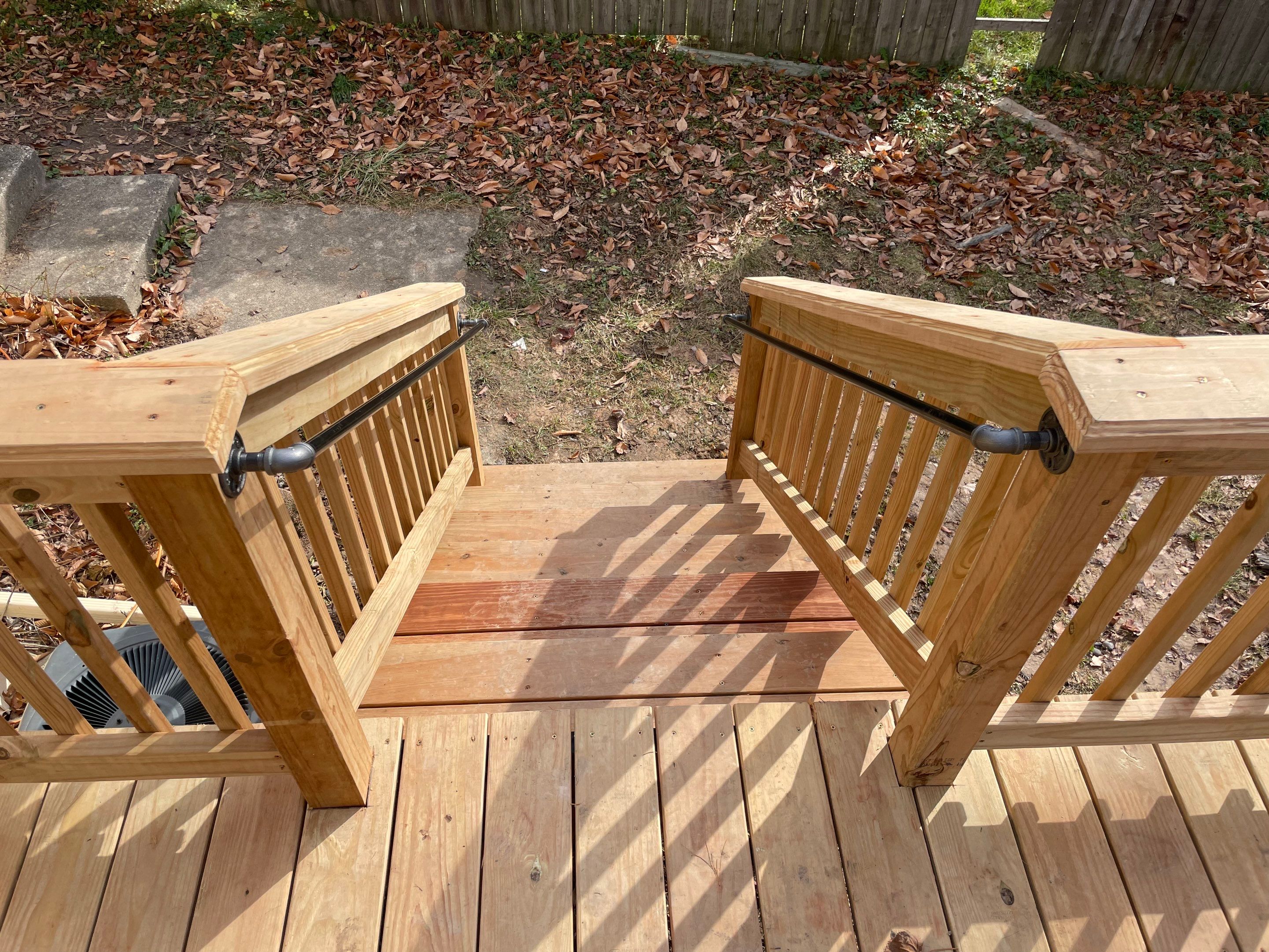 Deck Installation using Treated Lumber by Avalon Roofing and Exteriors