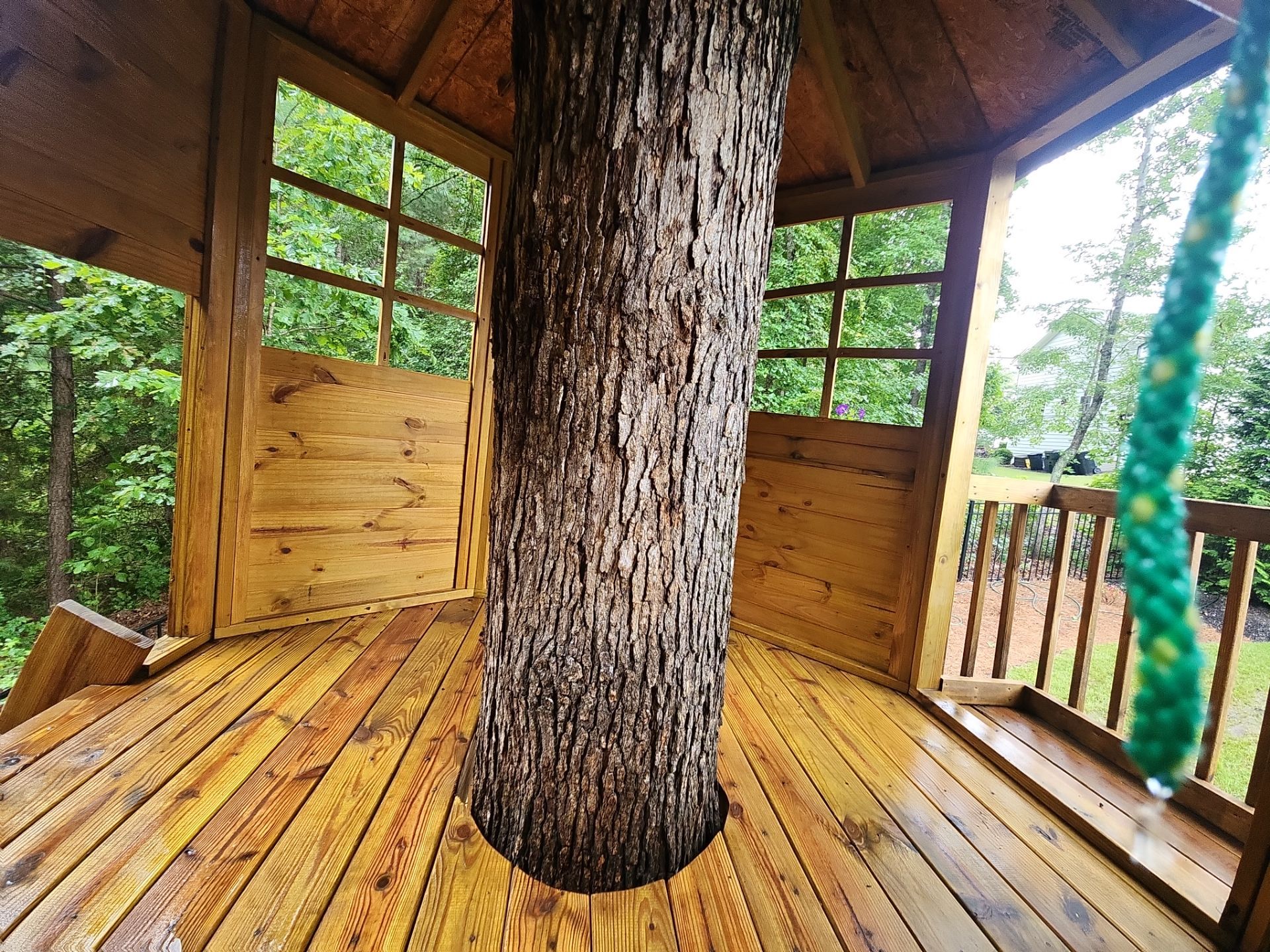 Concrete Driveway, Wood Playset using Wood Sealant and Concrete Sealant by DuraSeal