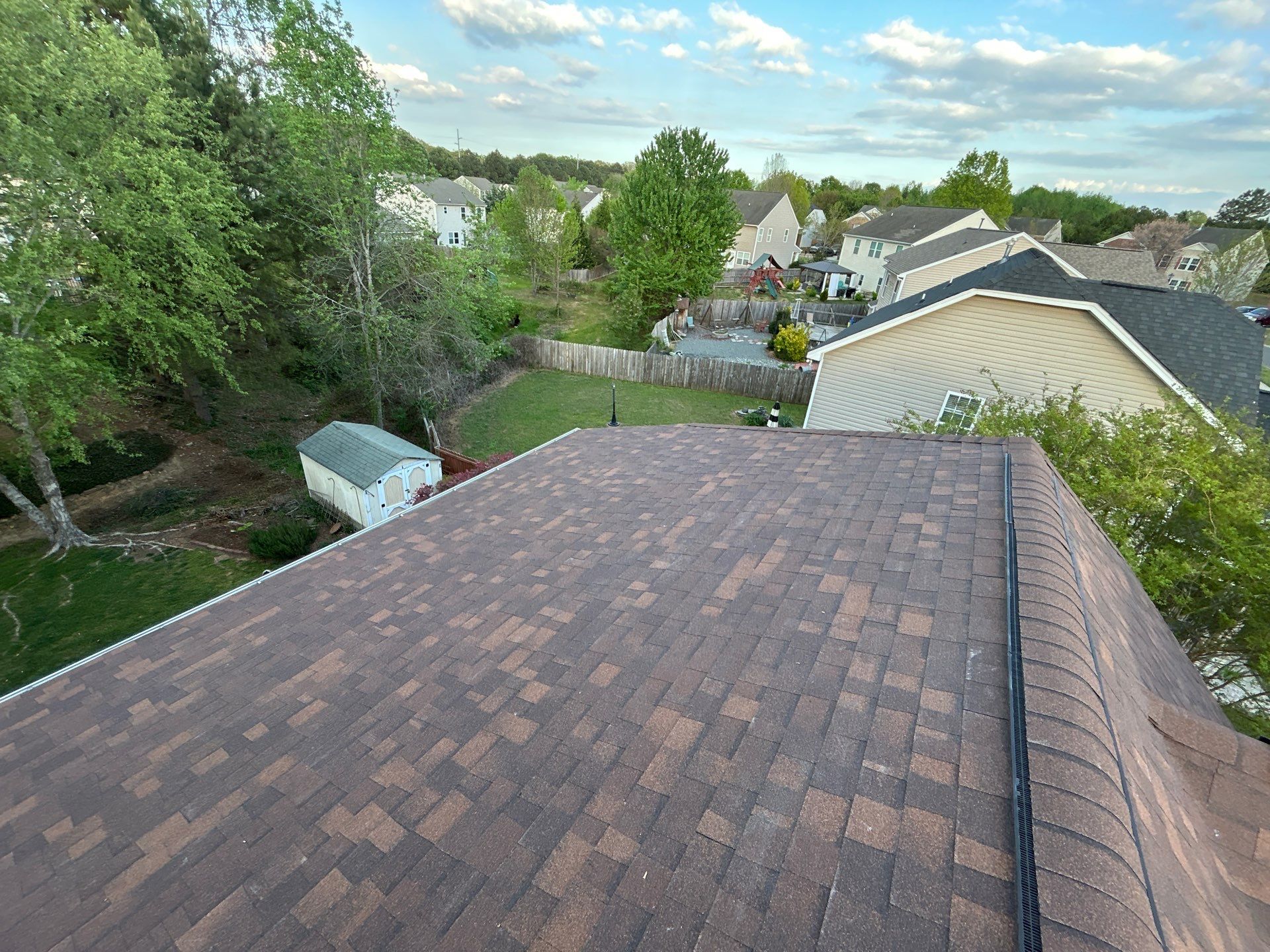 Full Architectural Shingle Roof Replacement with Owens Corning shingles in Monroe, NC by Merritt Roofing LLC