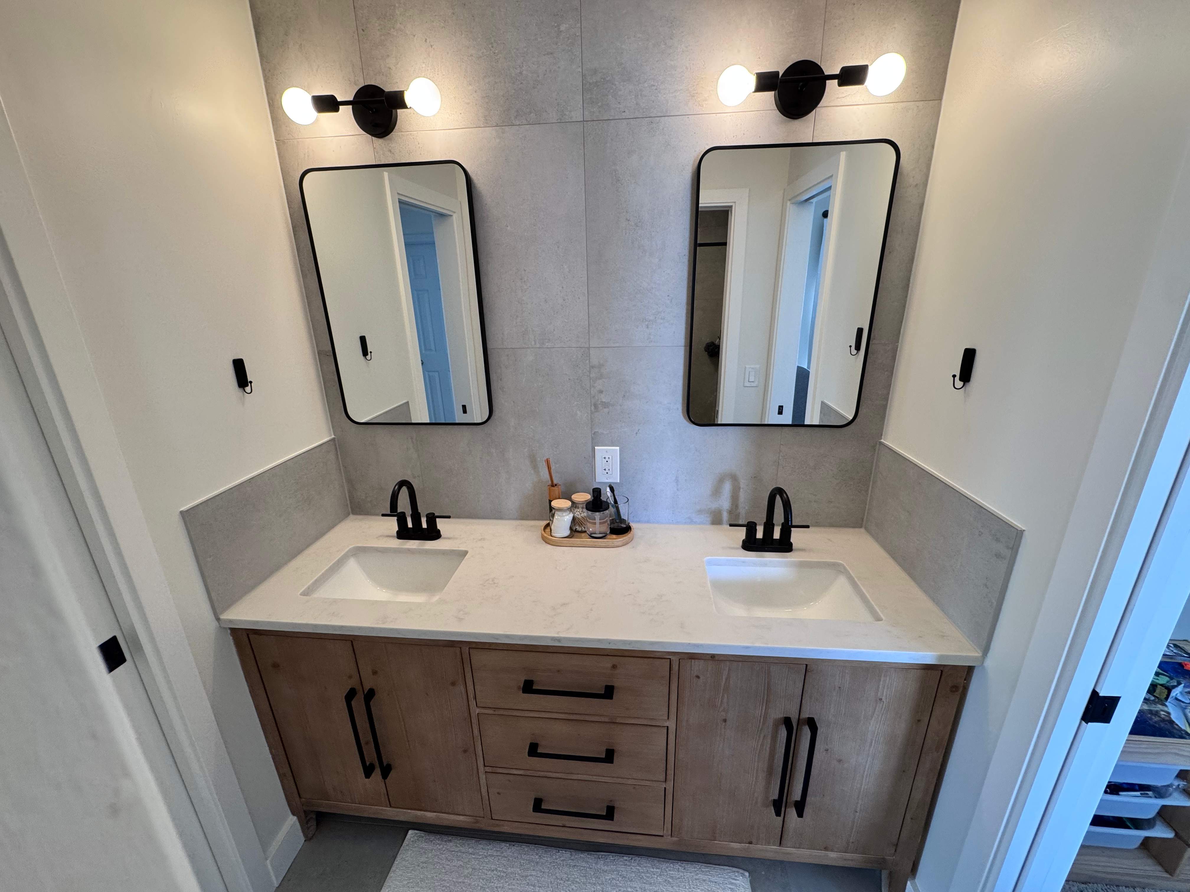 Jack and Jill bathroom renovation by Prudencio