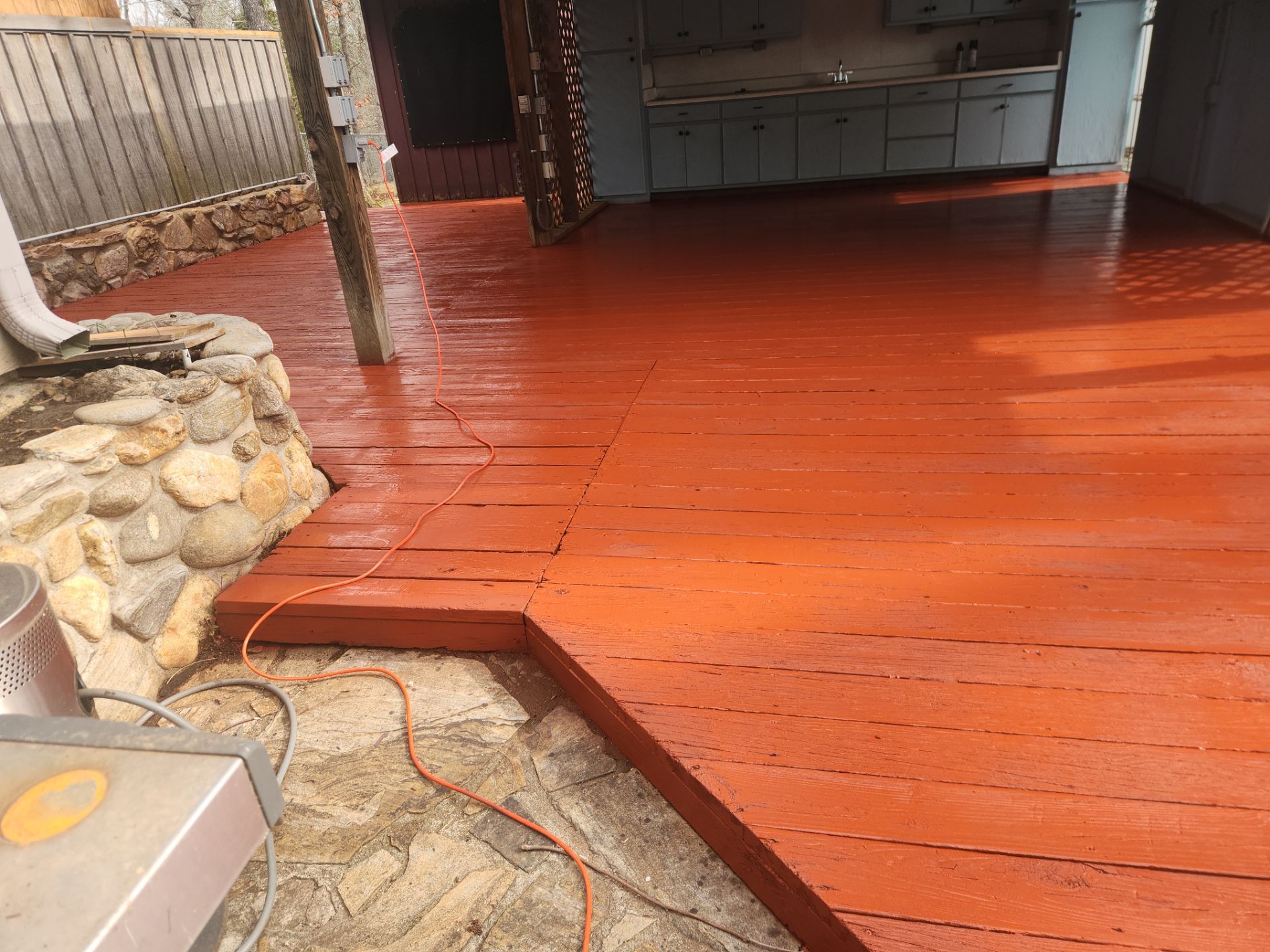Coated Deck using Wood Sealant + Stain by DuraSeal