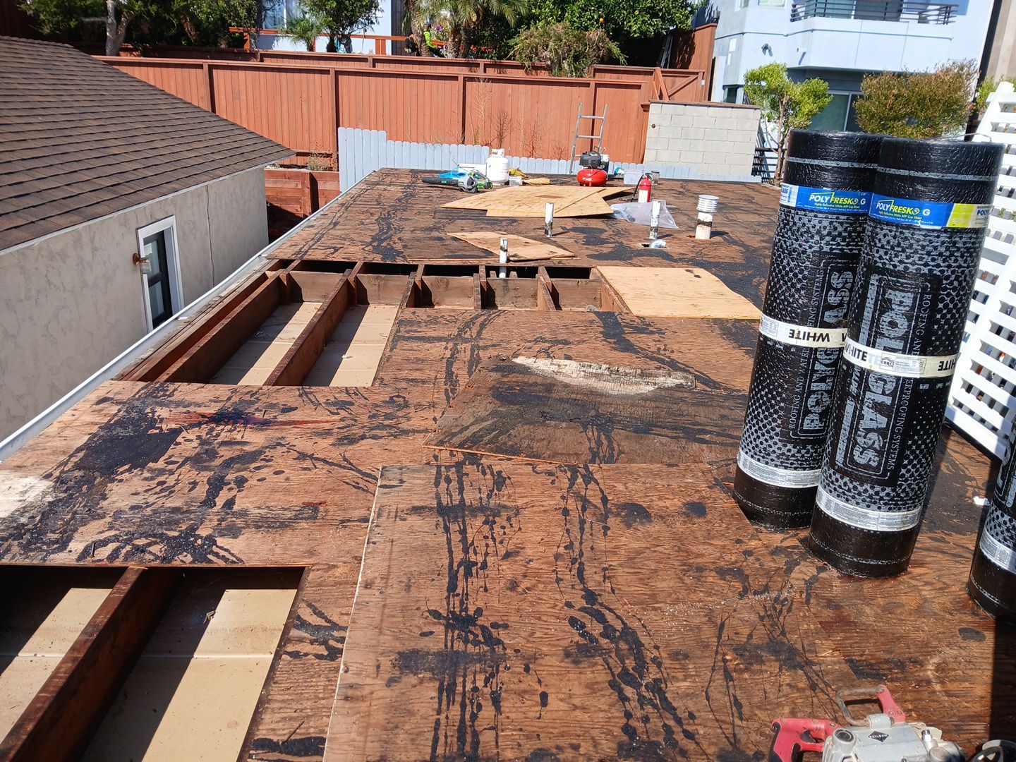 Residential Torch-Down Project in Redondo Beach by Hull Brothers Roofing