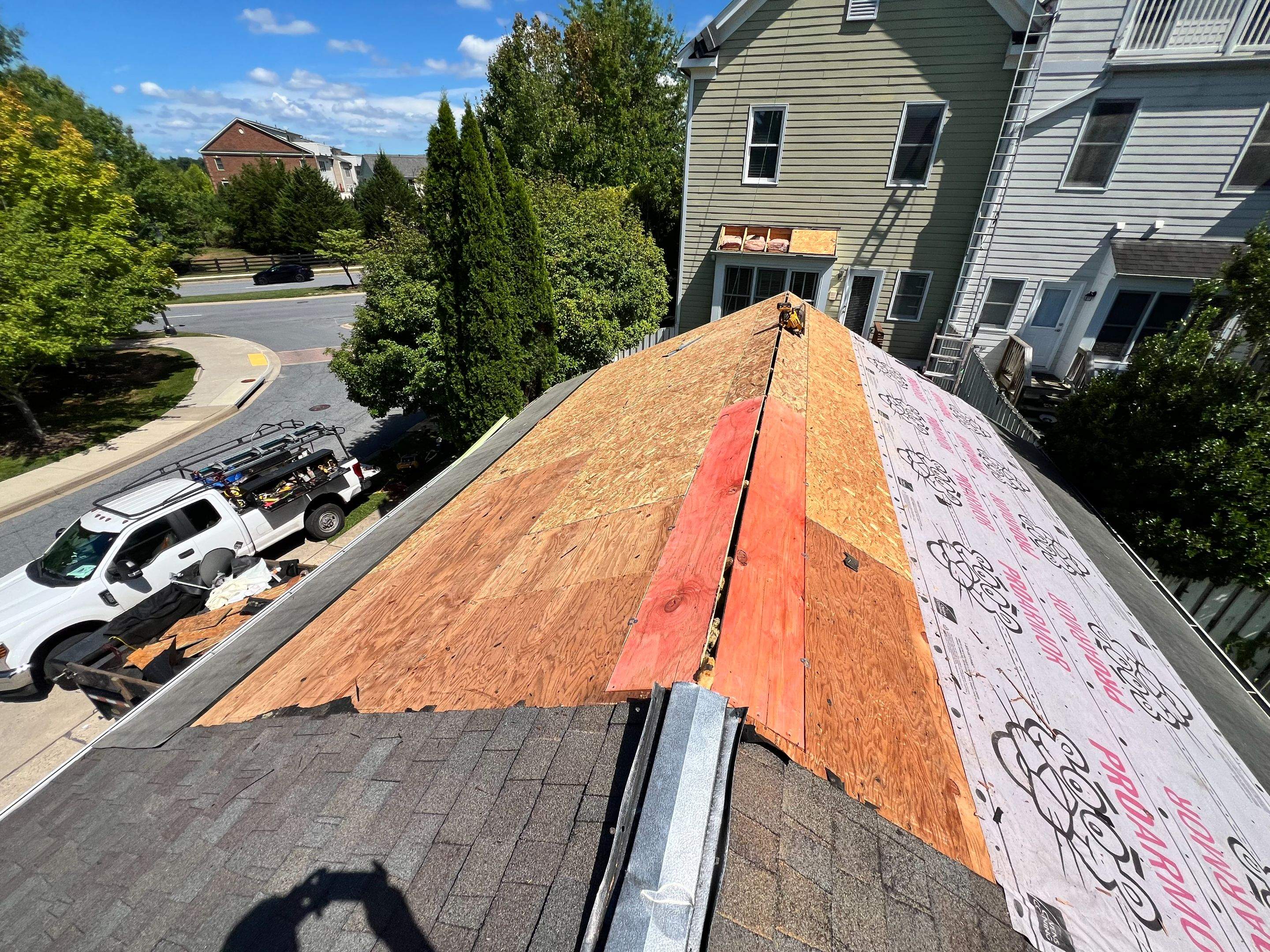 Multi-Story Residential Roof Replacement in Urbana by Frederick Roof Repair