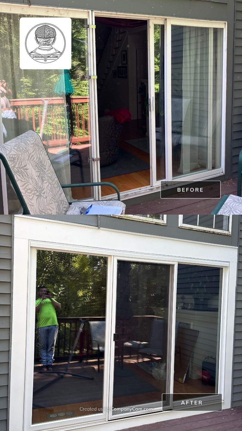 Infinity by Marvin Sliding Patio Door Installation by DiGiorgi Roofing and Siding Inc