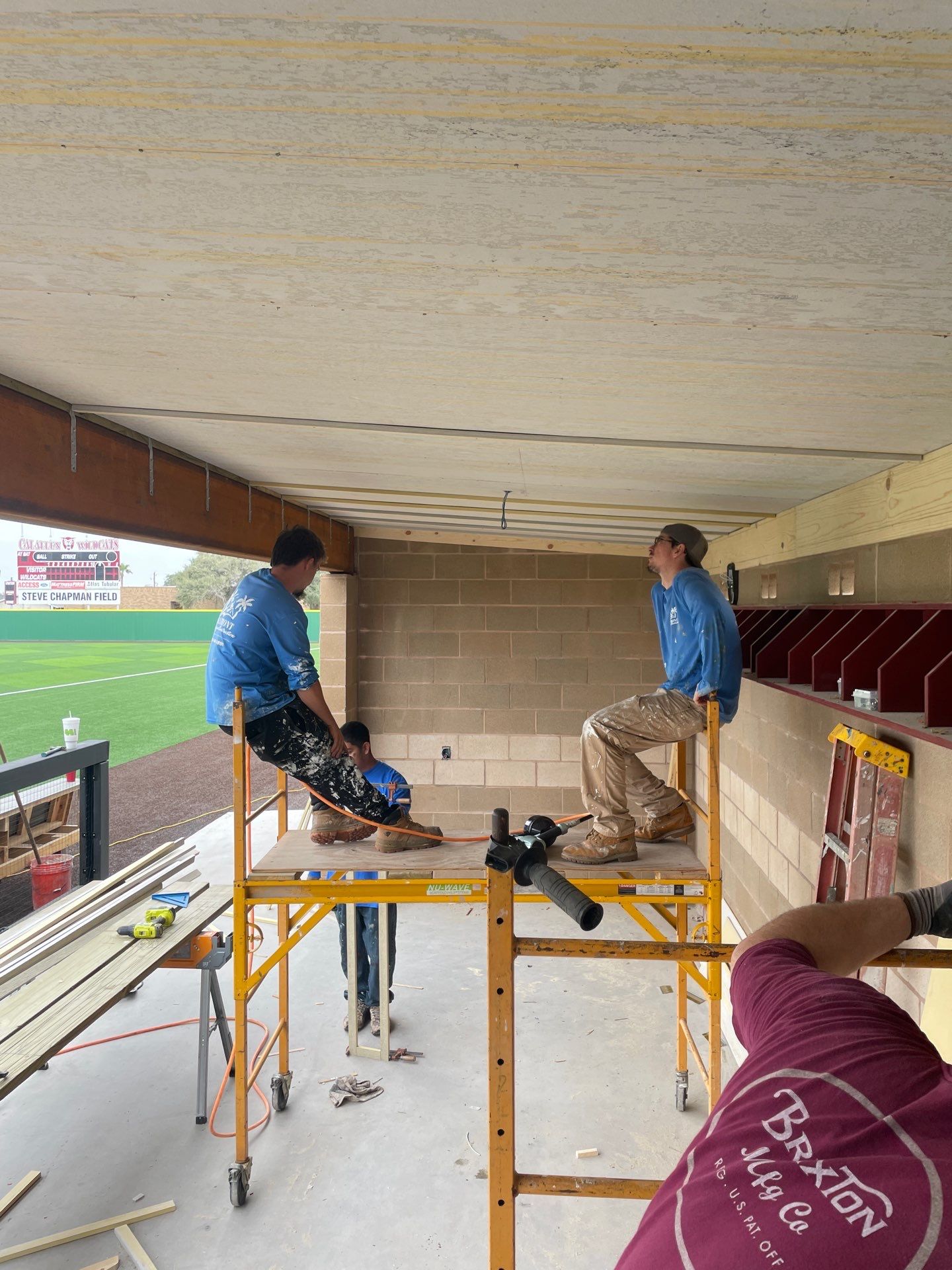 Wildcat Dugout by Bayfront Roofing and Construction
