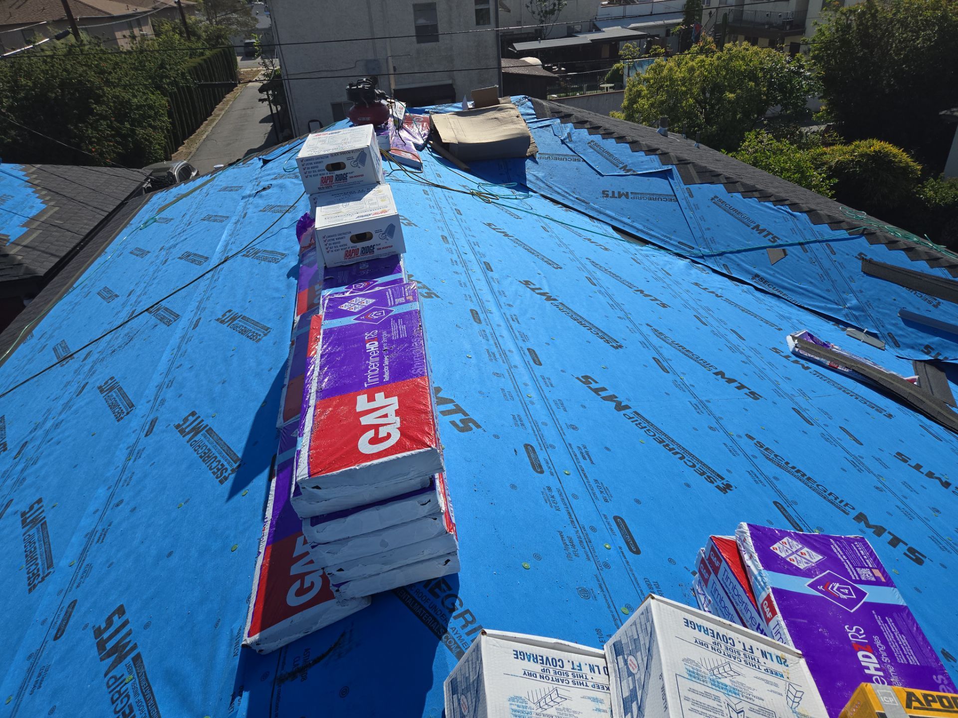 Residential Roofing Installation using Owens Corning Duration Cool Shingles by Hull Brothers Roofing
