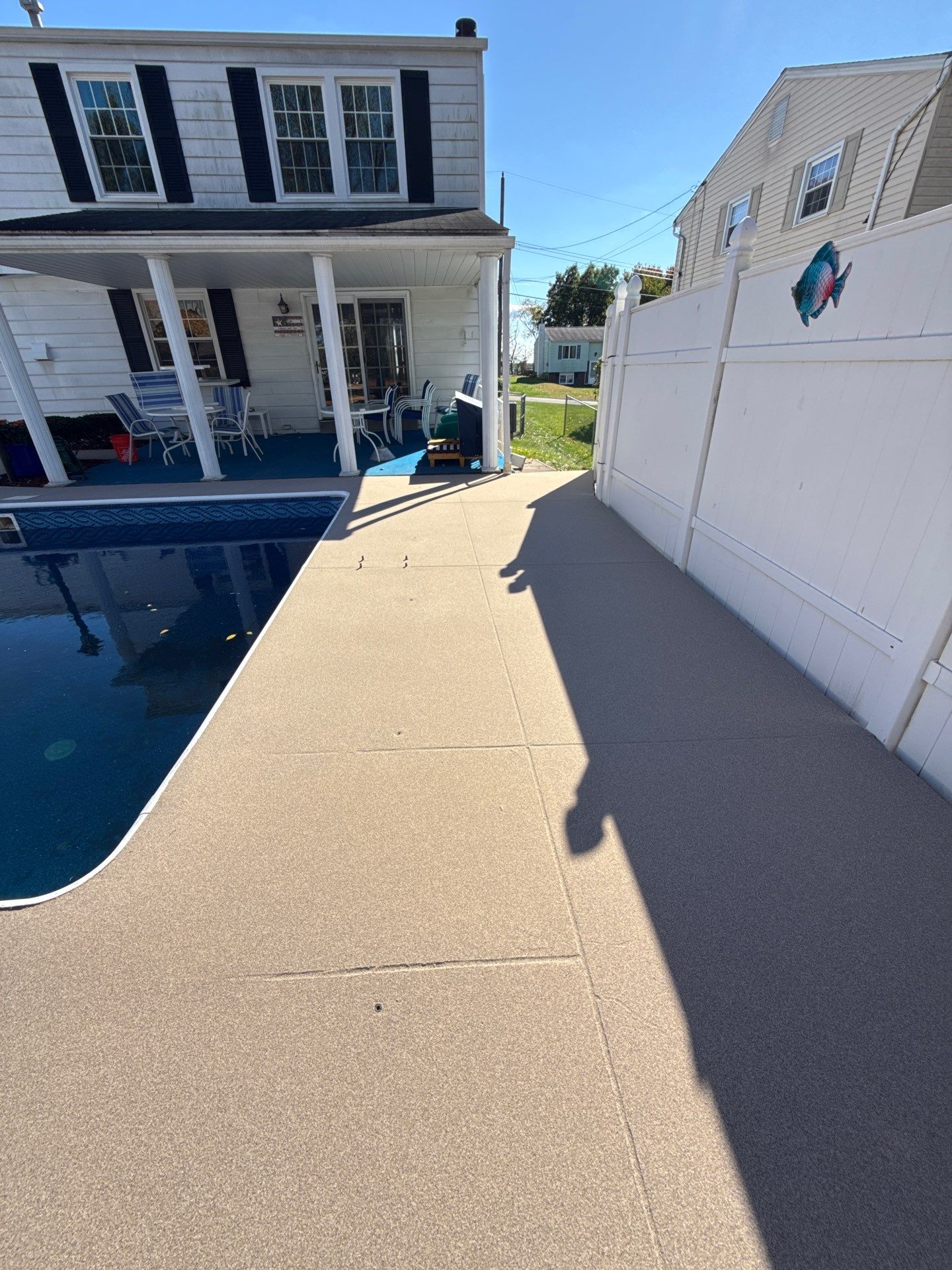Davenport Pool Deck Project in McKees Rocks by Floors in a Day, Inc