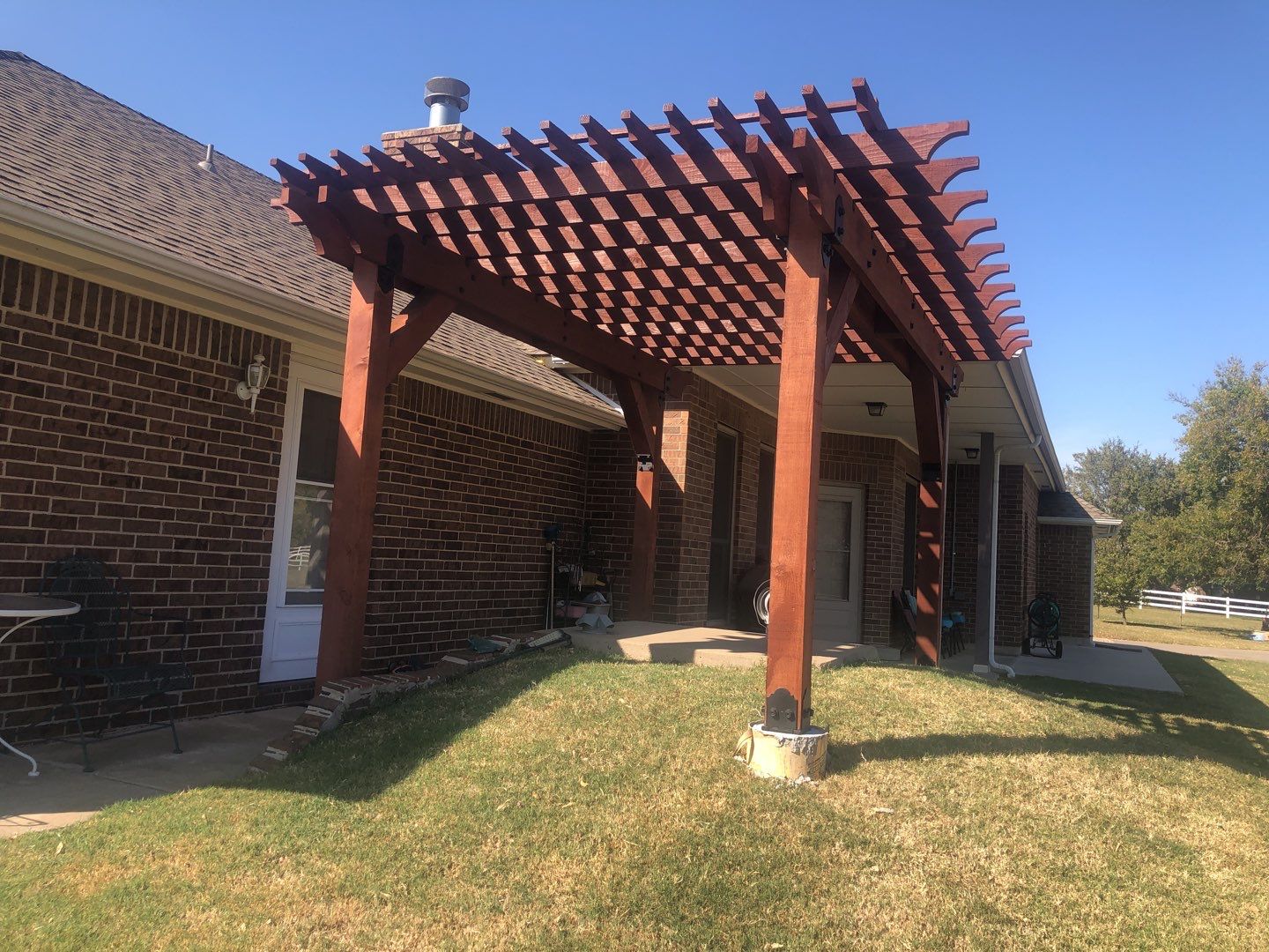Pergola in Oklahoma City by McCann's Roofing and Construction
