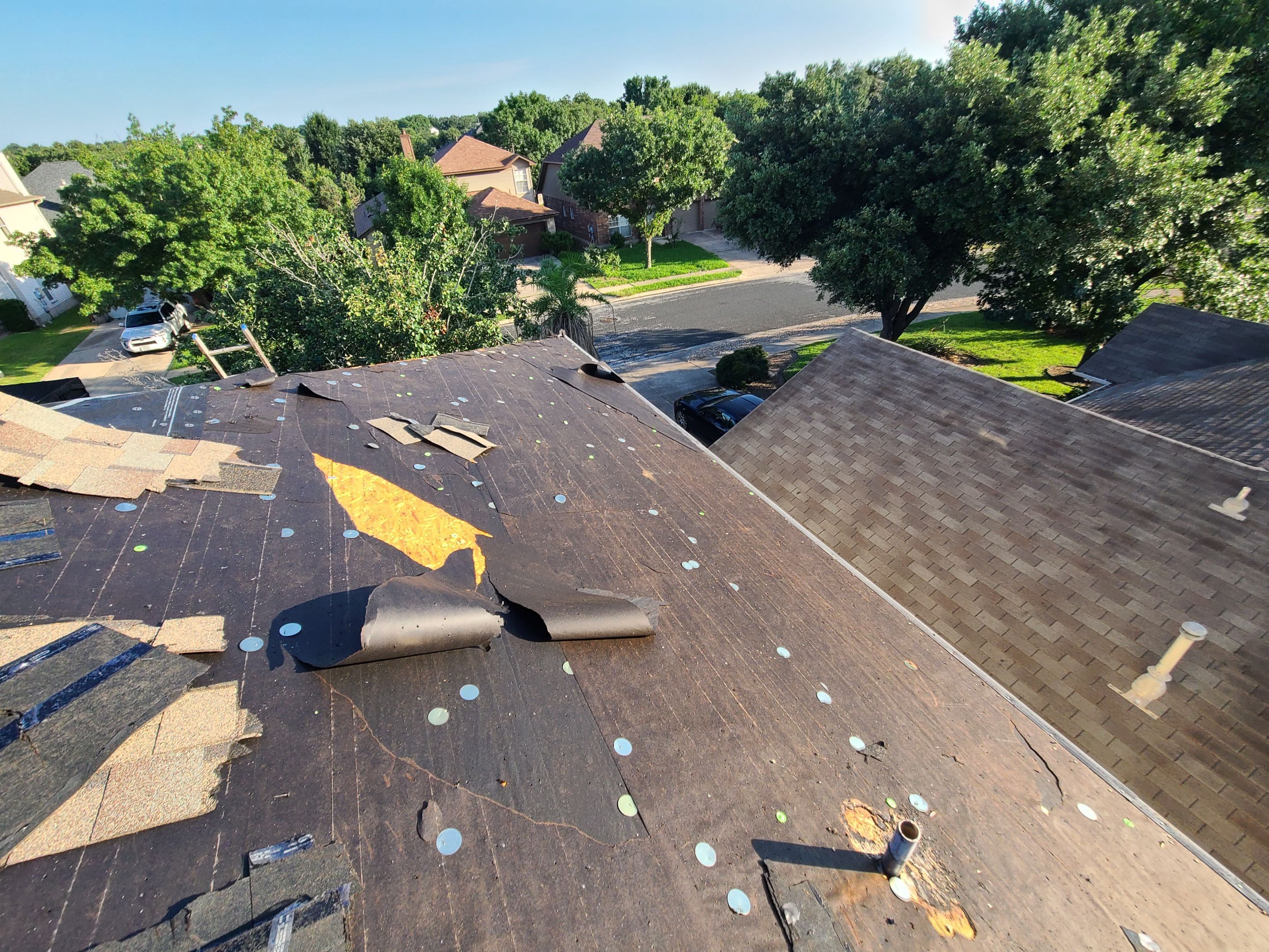 Architectural Shingle Roof Replacement and Sheathing Upgrades in Round Rock by Caliber Restoration LLC
