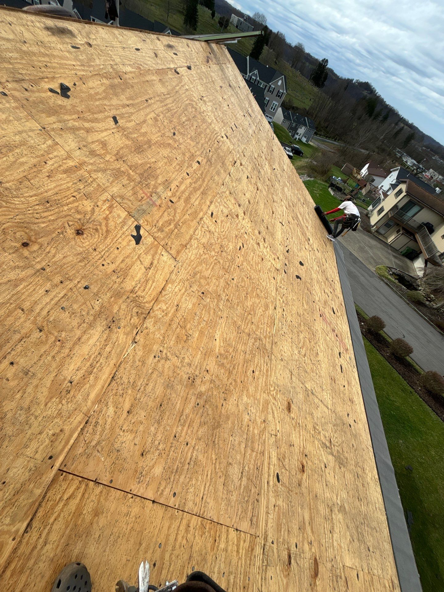 Residential Roofing Installation using GAF Timberline HDZ Pewter Gray by Rainstoppers Roofing