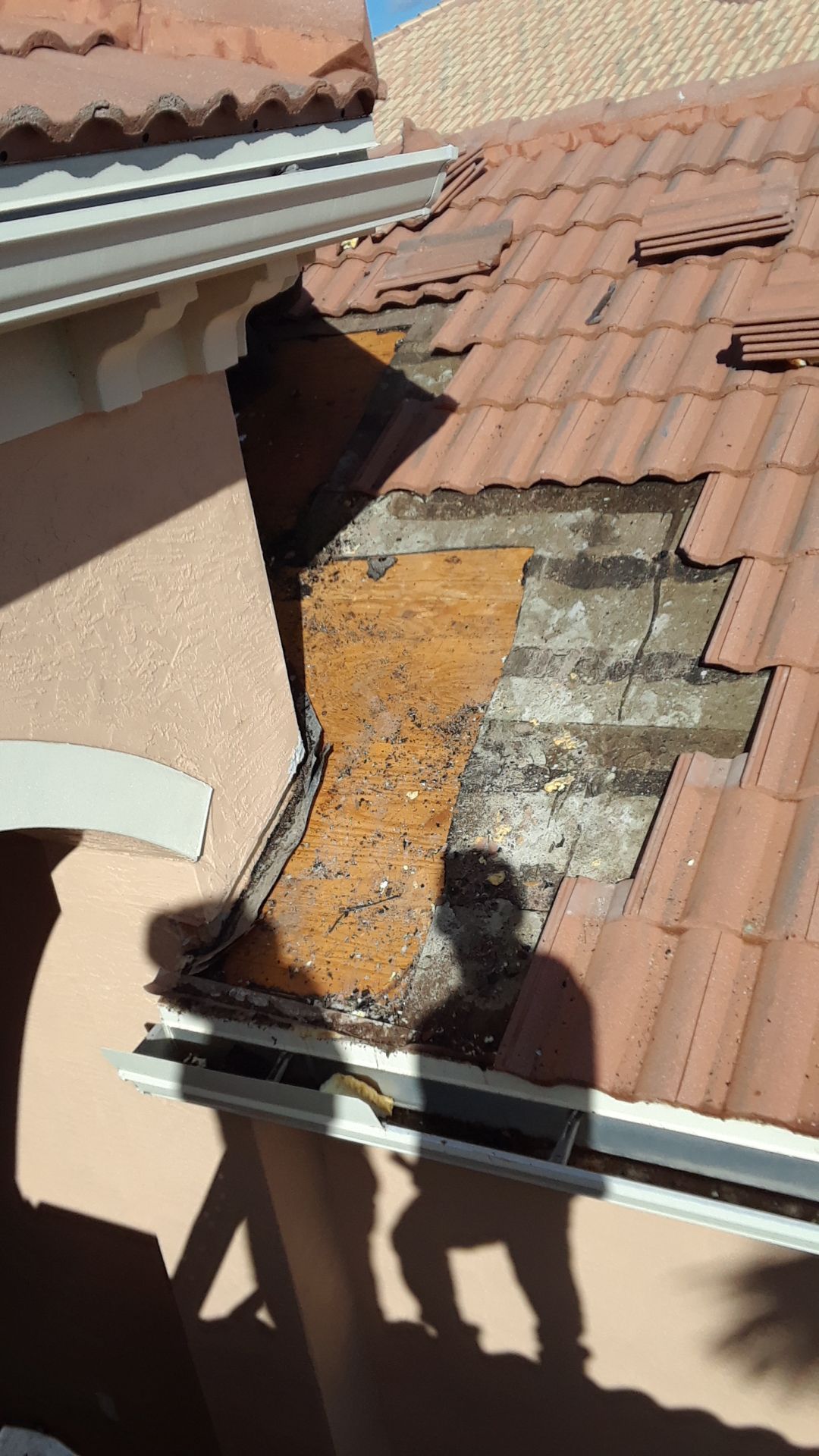 Tile Roof Leak Repair and Decking Replacement in Boynton Beach by Aastro Roofing