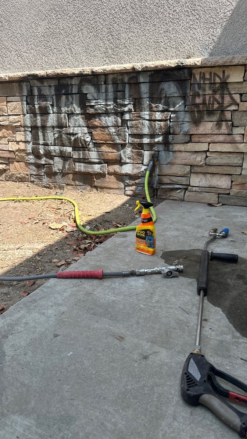 Graffiti Removal at Chain Restaurant by Property Cleaning Experts, LLC