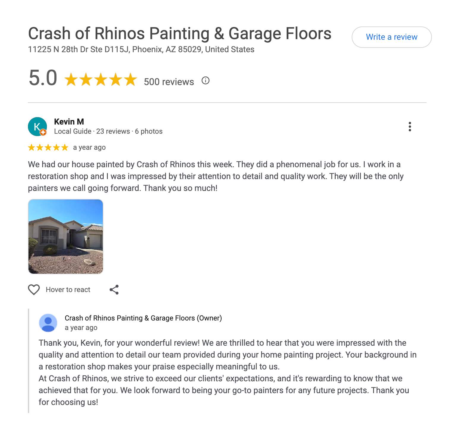 Exterior Painting - Peoria by Crash of Rhinos Painting & Garage Floors
