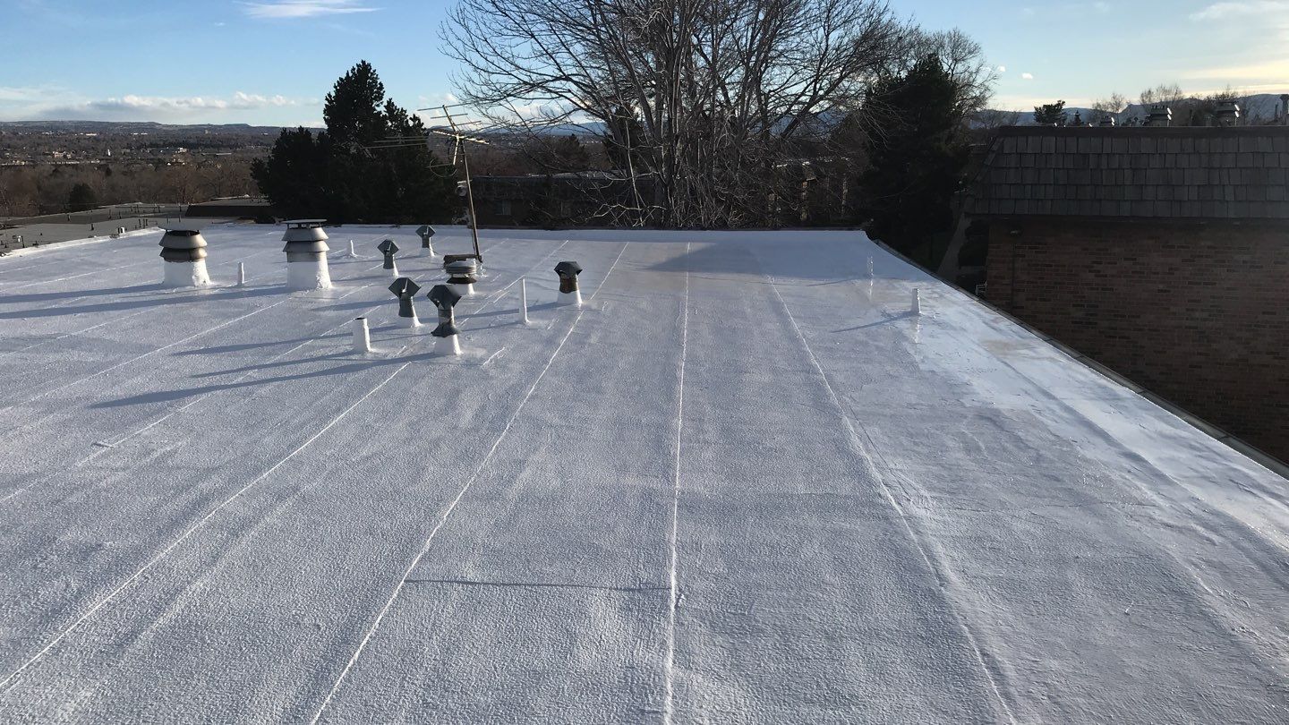 Commercial Roofing Installation using Gaco Silicone Coating  by A to Z Roofing