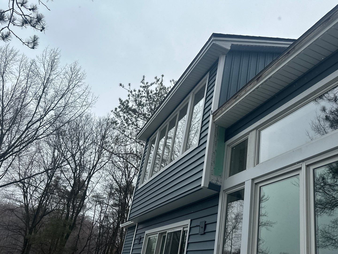 Siding Replacement using Certainteed Monogram D5 Pacific Blue by 180 Contractors
