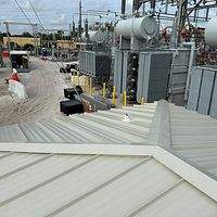 .040 Aluminum 1.5" Mechanical Seam Sandstone  by Total Roofing System The Metal Roof Experts