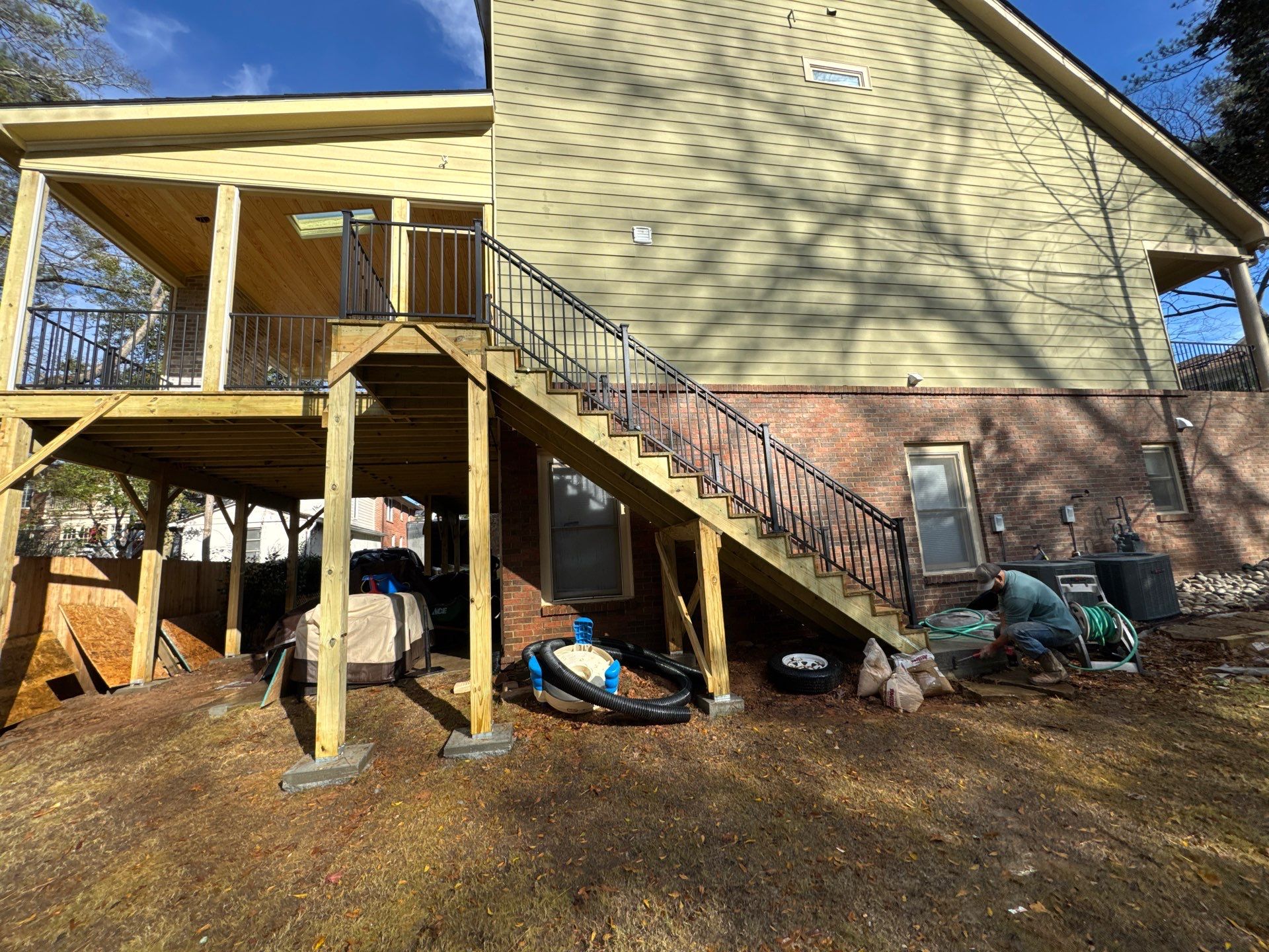 Atlanta Multi-Level Deck and Custom Screened-In Porch Addition by Swift Home Renovations