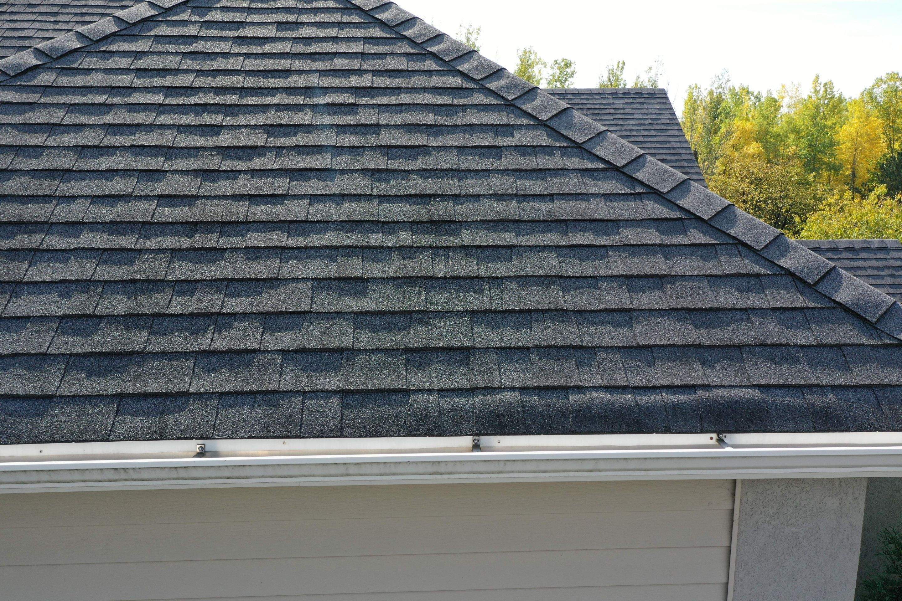 Residential Roofing Installation using Certainteed Landmark Moire Black by MODERN EXTERIOR SYSTEMS