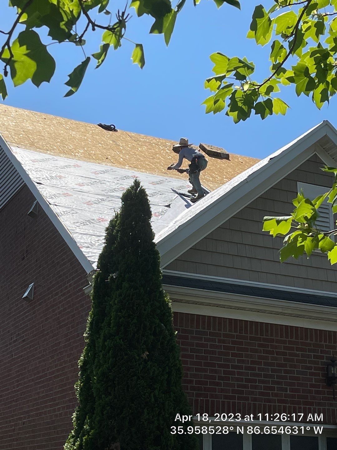 Residential Roofing Installation using GAF Timberline HDZ in Pewter Gray by Undersun Roofing 