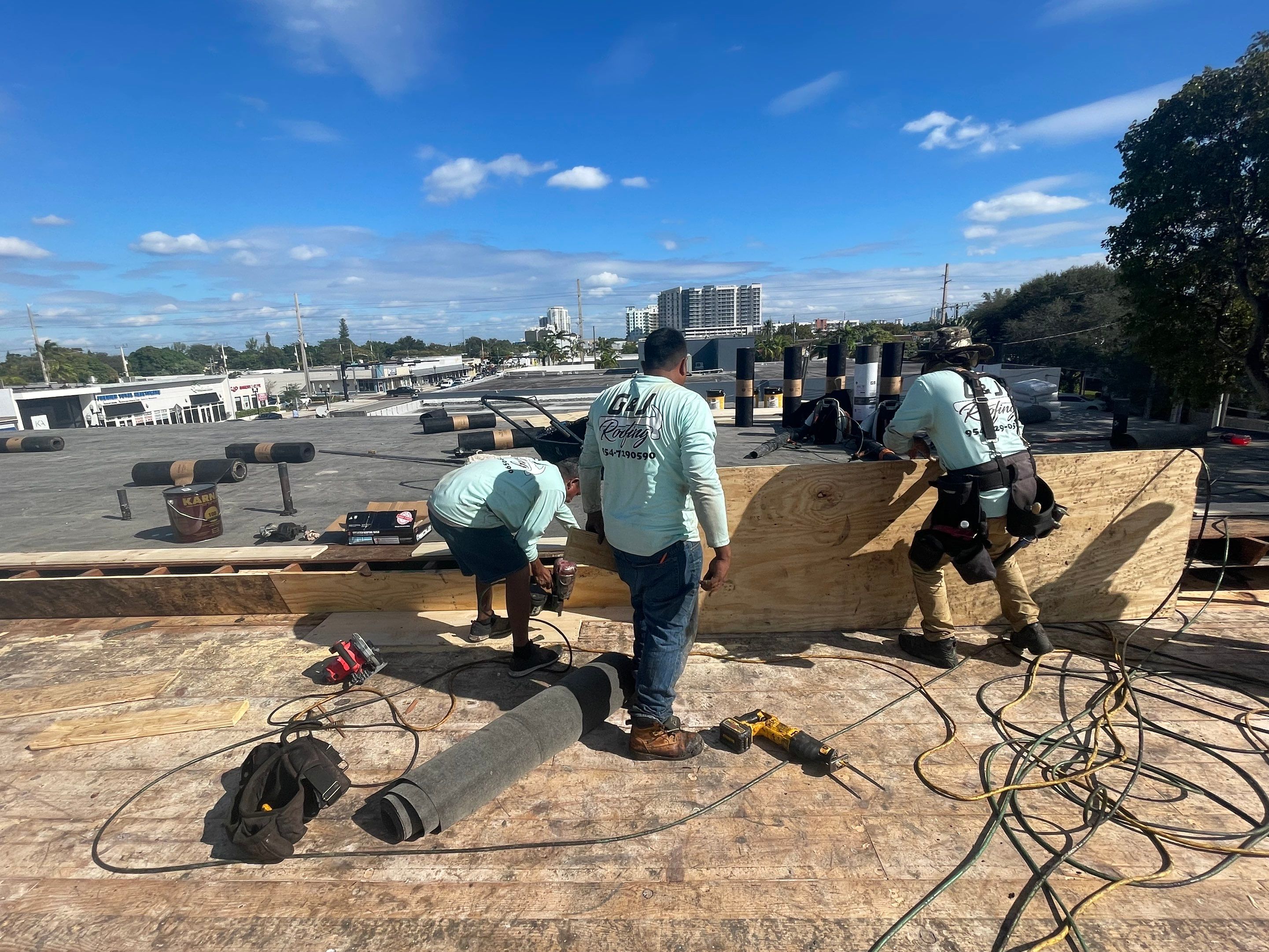 Hollywood Blvd., Hollywood, FL by G&J Roofing 