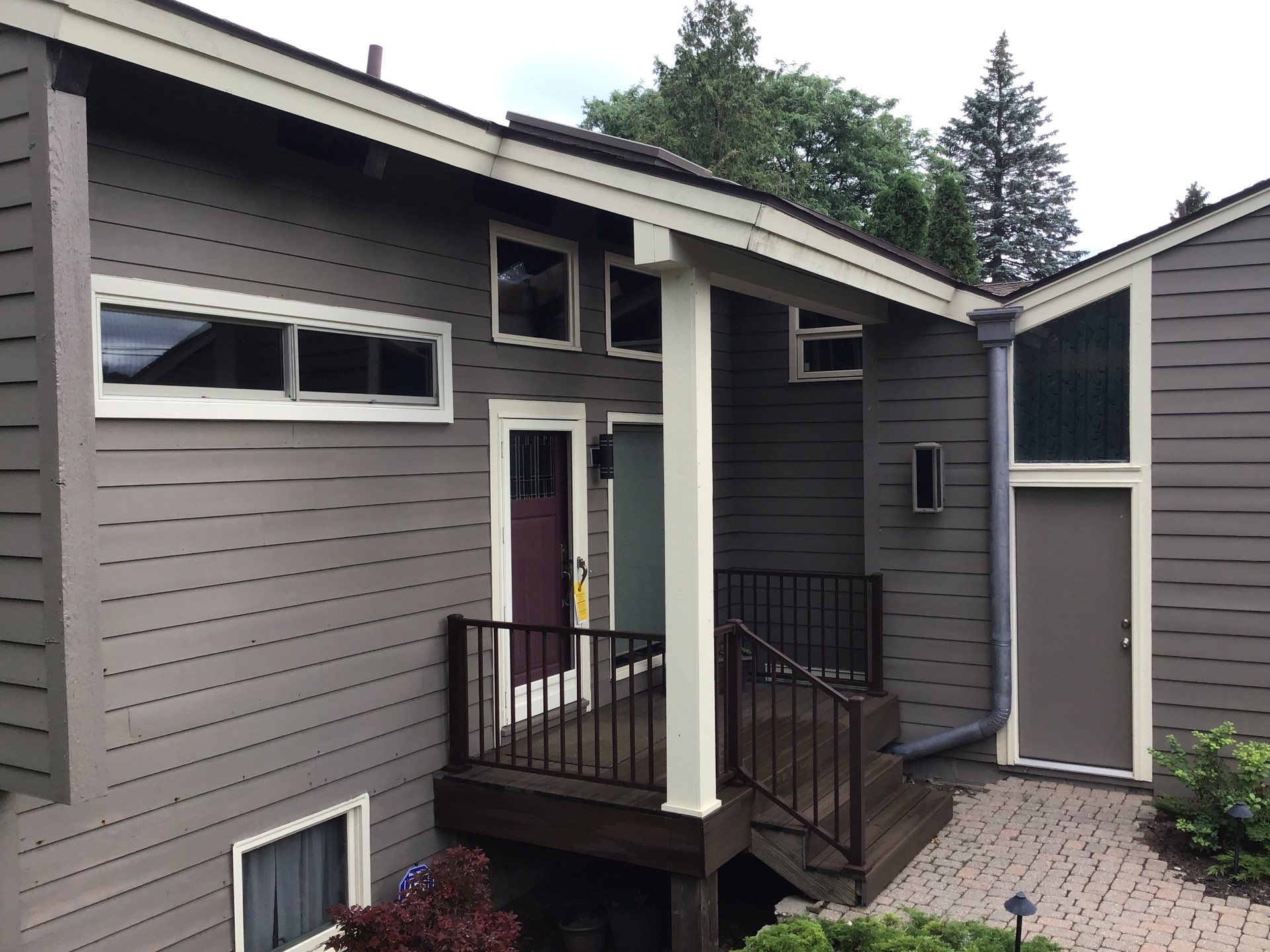 Velux Skylights, GAF Roofing, Front Porch Overhang by Northwest Construction 