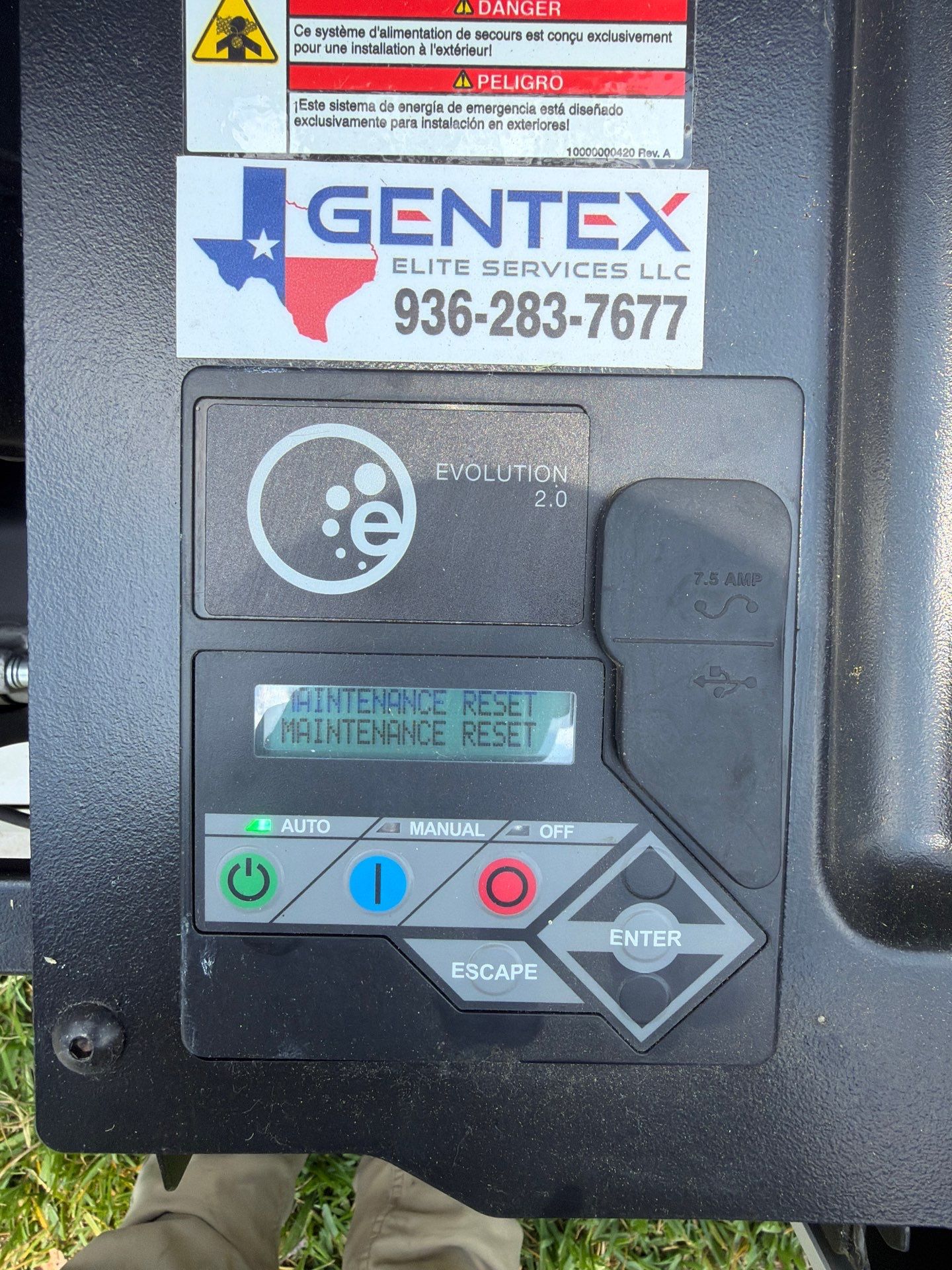 Generac Standby Generator Maintenance and System Testing in Willis, TX by GenTex Elite Services