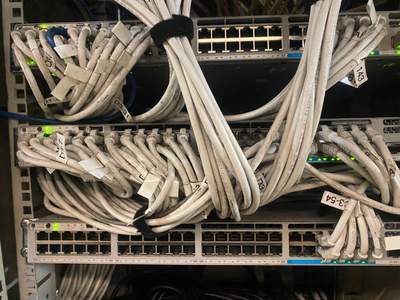 Structured cabling installation by CimaSolutions