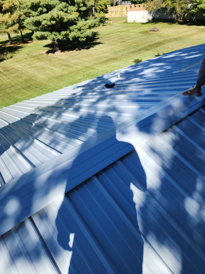 Exposed Fastener Metal Roof Installation in Columbia City, Indiana by 4Ever Metal Roofing