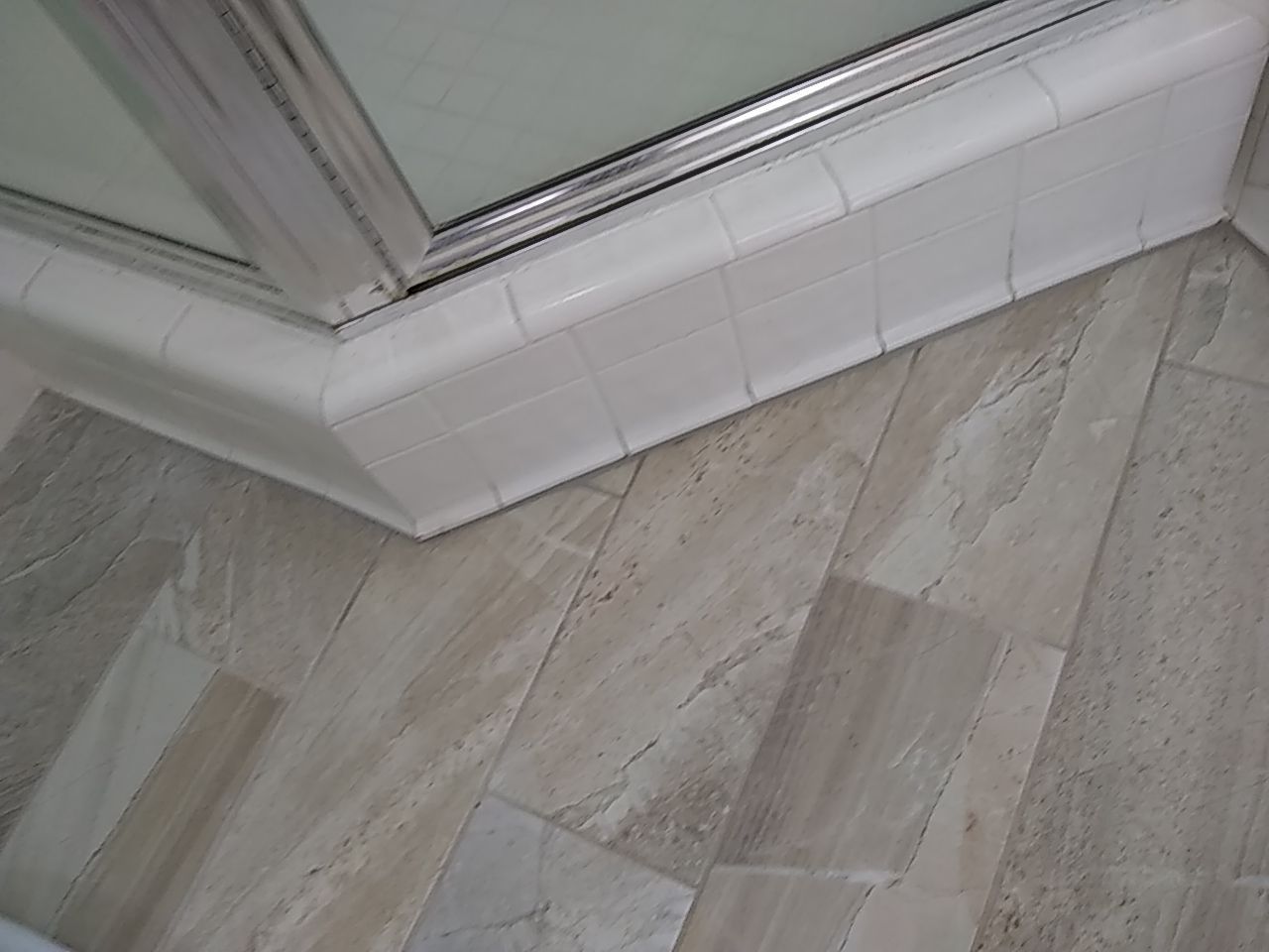 Neo-angle shower by The Shower Company